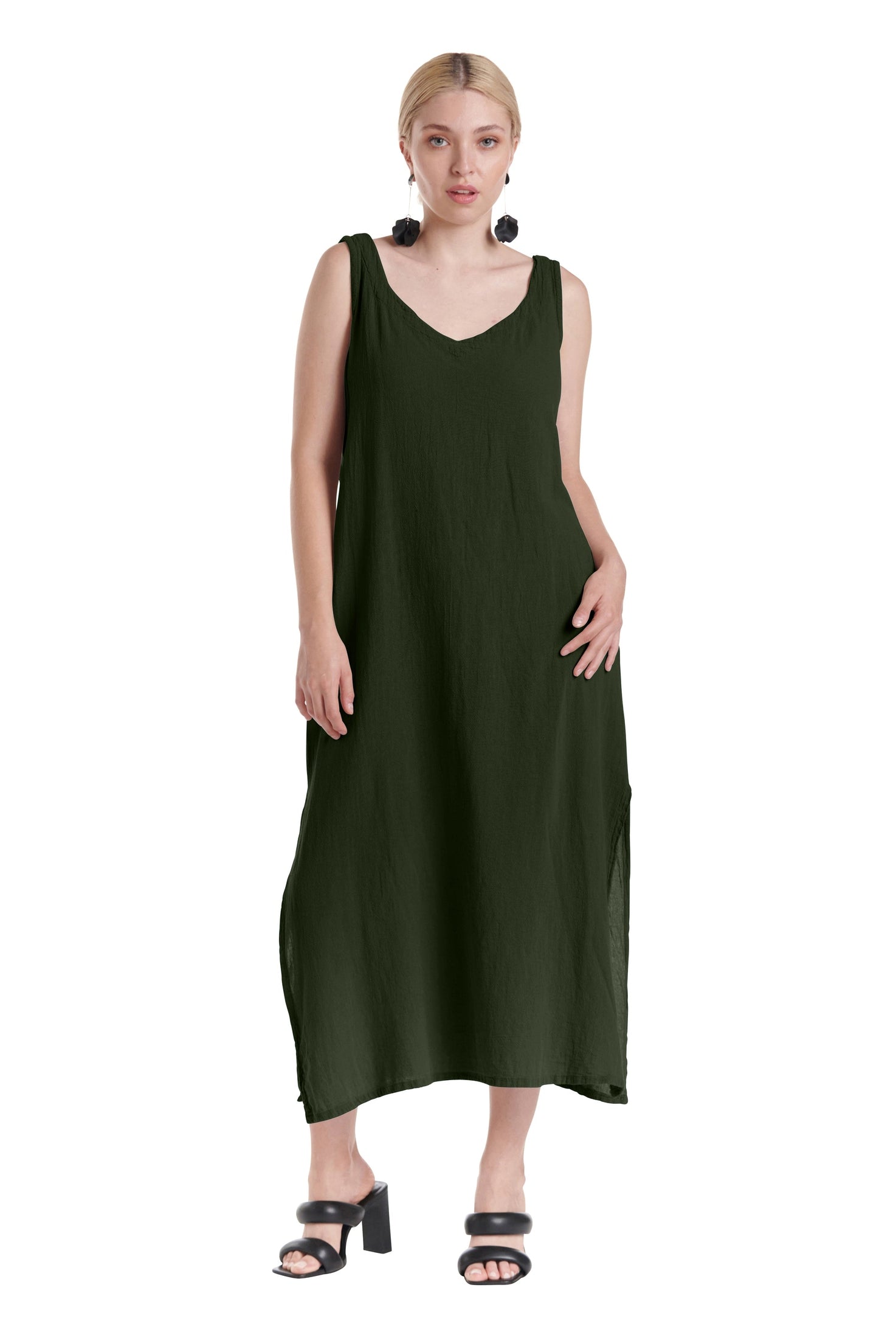 Sangria Cotton Gauze Dress-Oh My Gauze