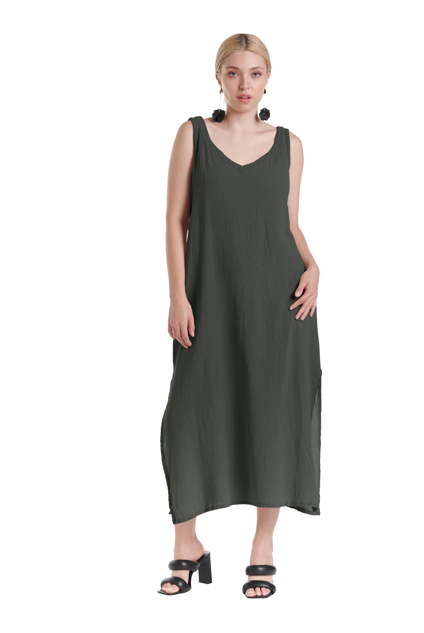 Sangria Cotton Gauze Dress-Oh My Gauze
