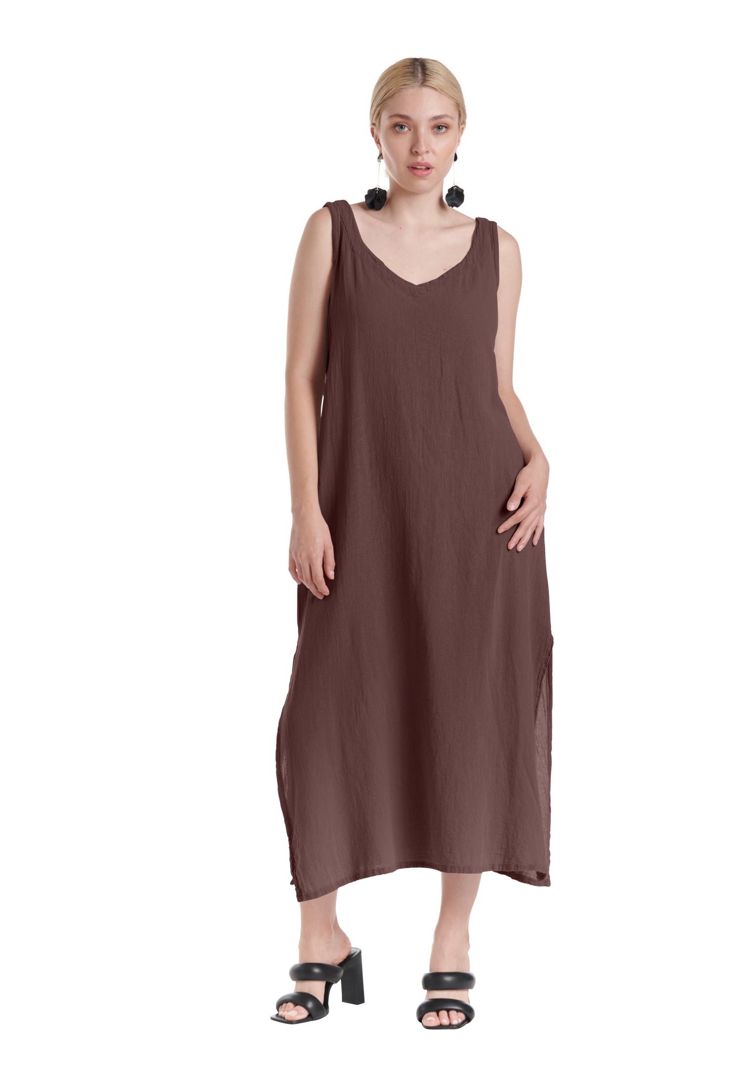 Sangria Cotton Gauze Dress-Oh My Gauze