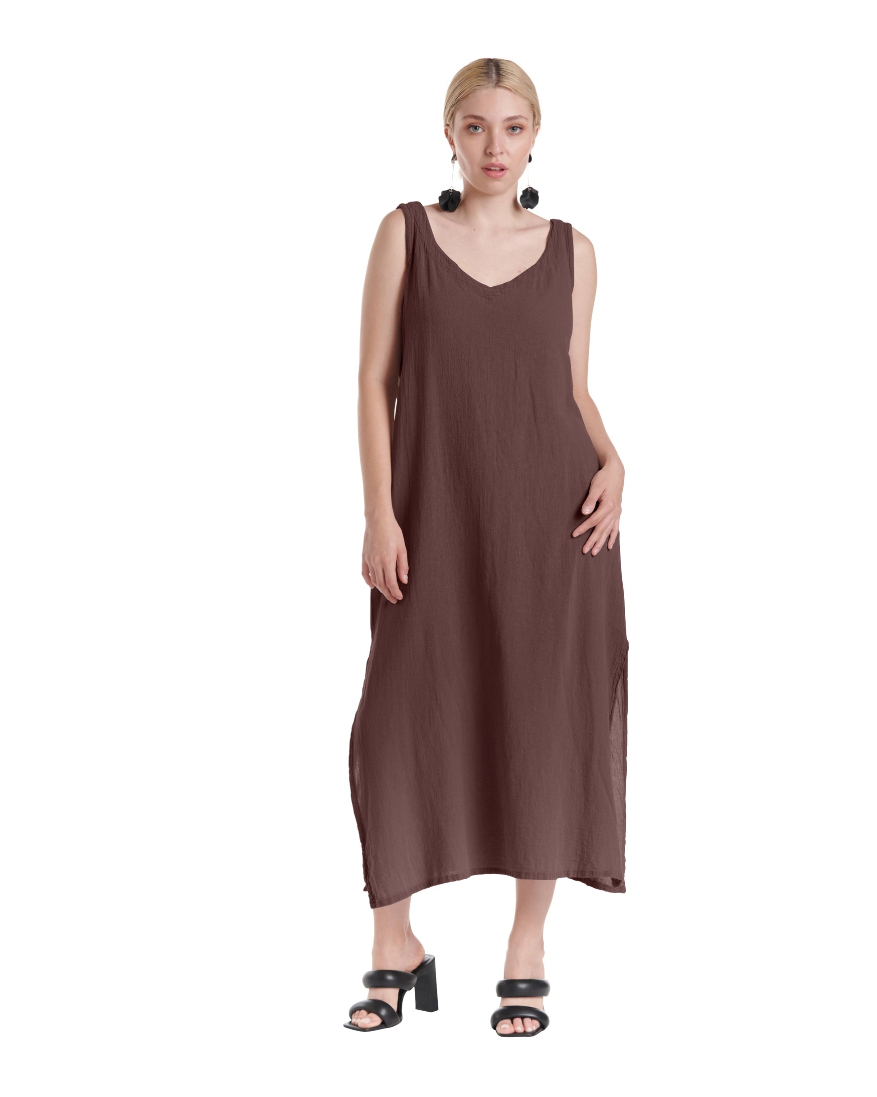 Sangria Cotton Gauze Dress-Oh My Gauze
