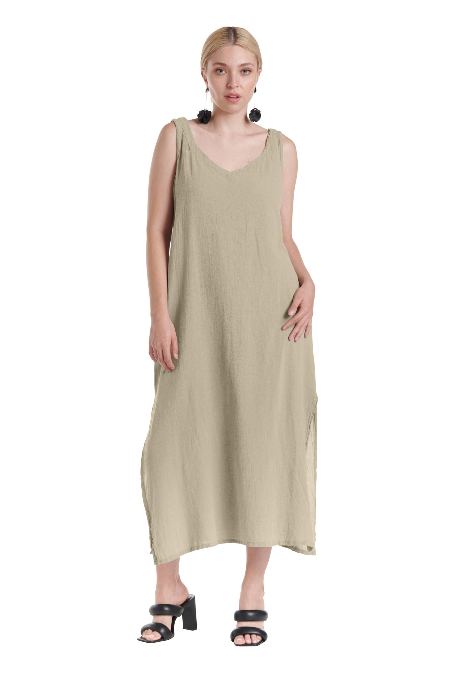 Sangria Cotton Gauze Dress-Oh My Gauze