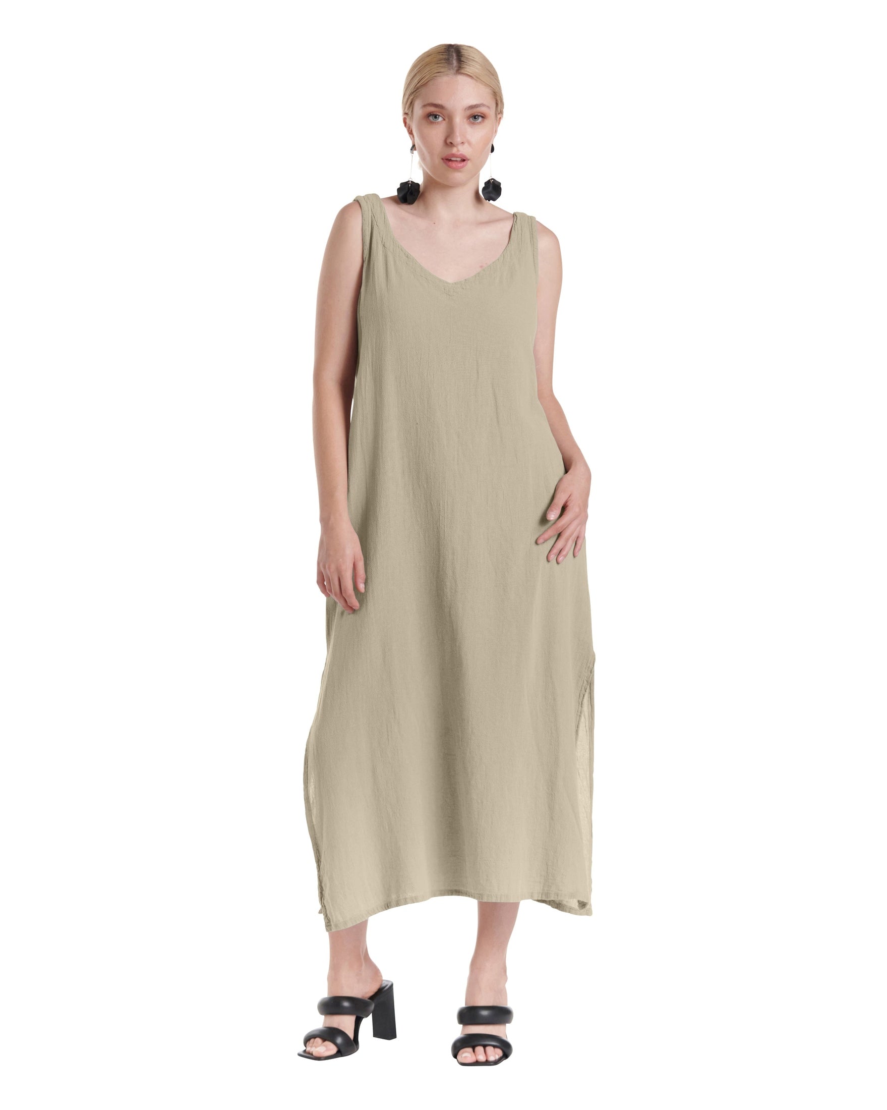 Sangria Cotton Gauze Dress-Oh My Gauze