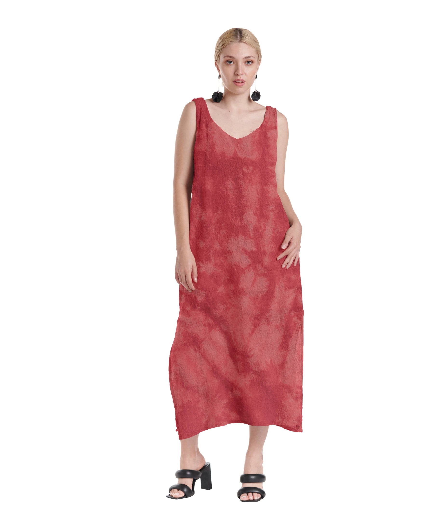 Sangria Cotton Gauze Dress-Oh My Gauze
