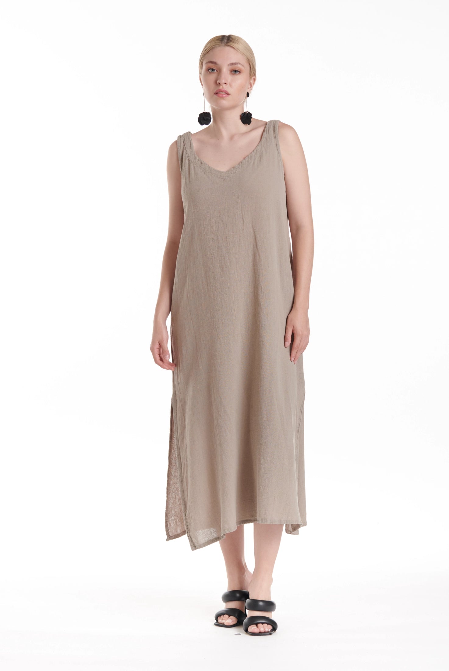 Sangria Cotton Gauze Dress-Oh My Gauze