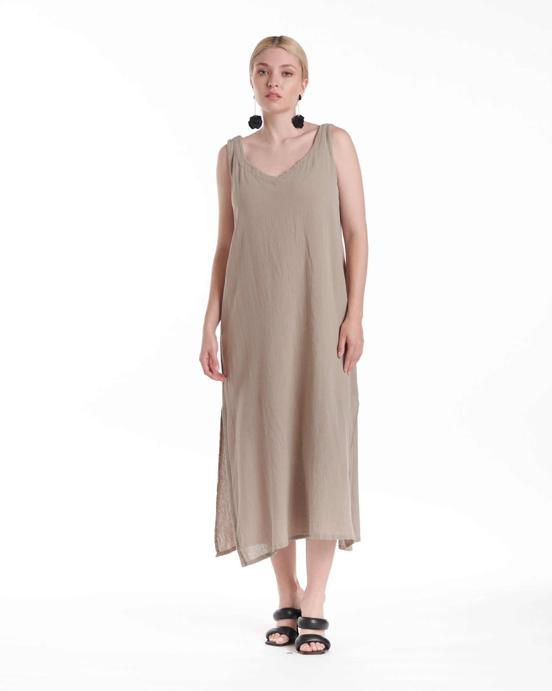 Sangria Cotton Gauze Dress-Oh My Gauze