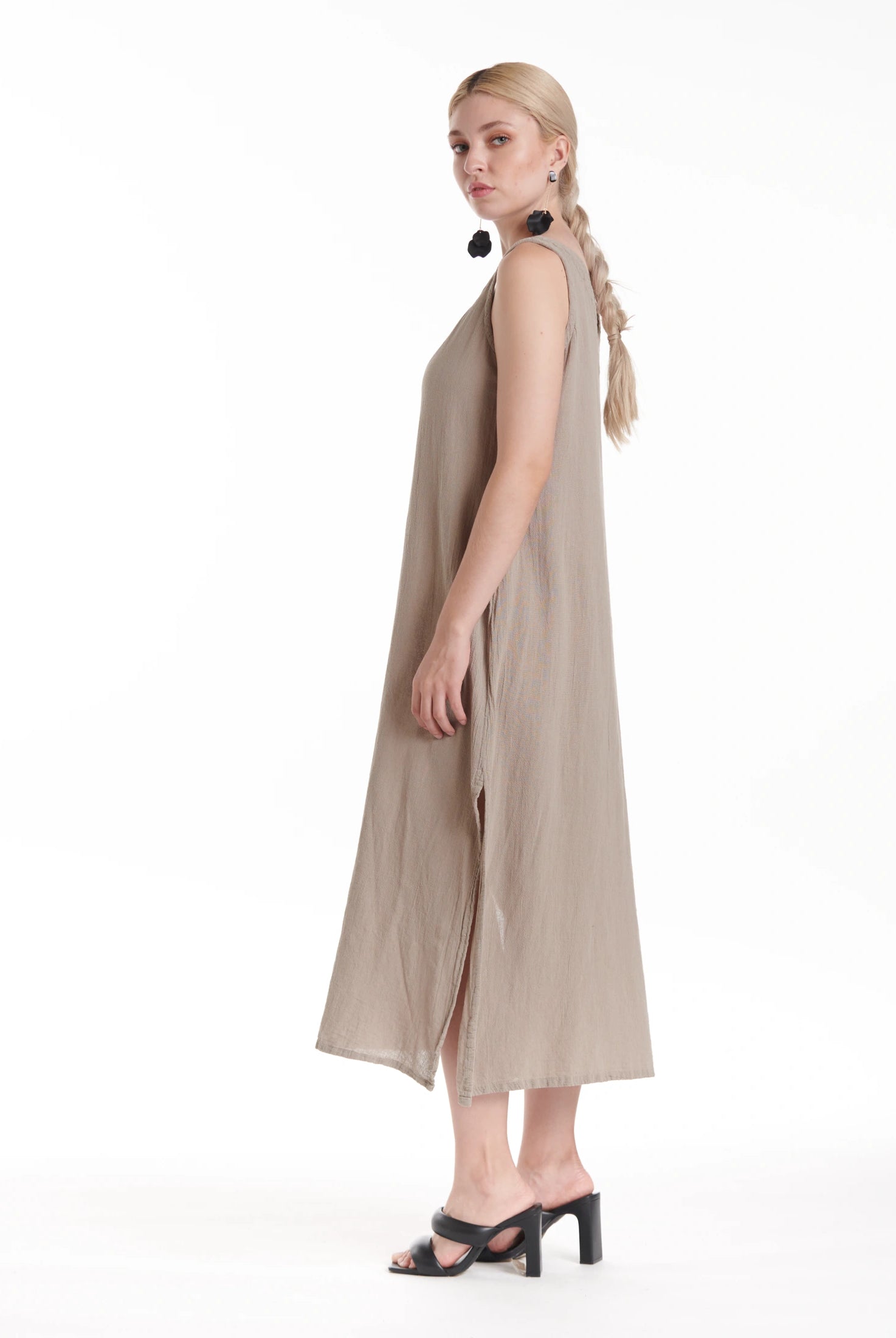 Sangria Cotton Gauze Dress-Oh My Gauze