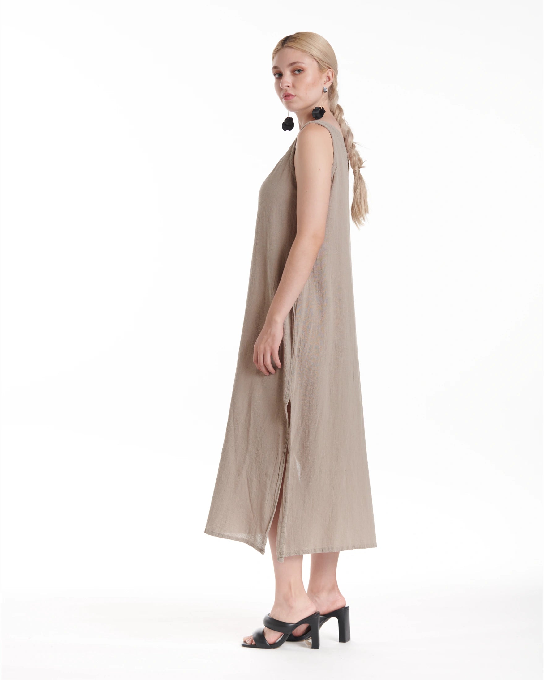 Sangria Cotton Gauze Dress-Oh My Gauze