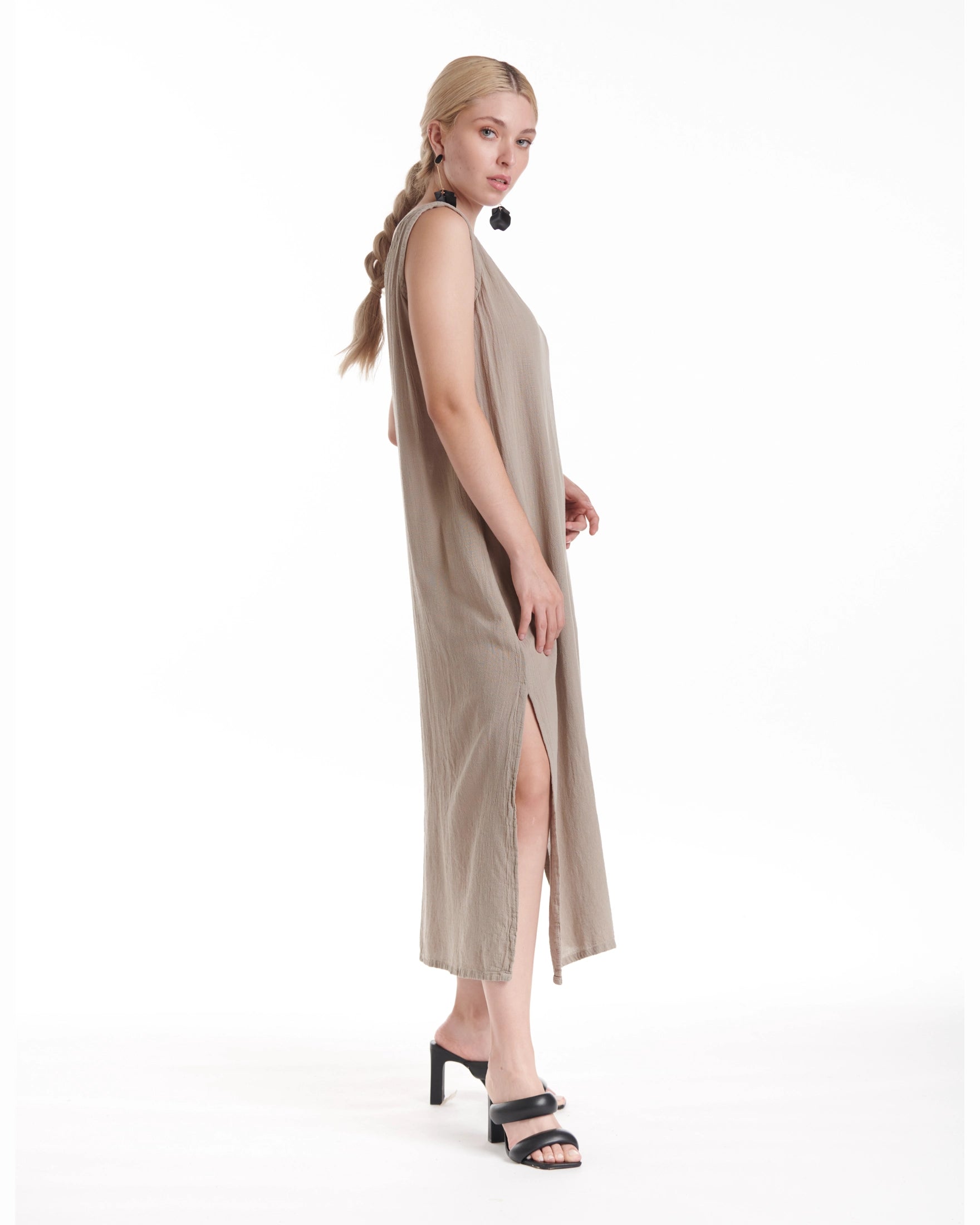 Sangria Cotton Gauze Dress-Oh My Gauze