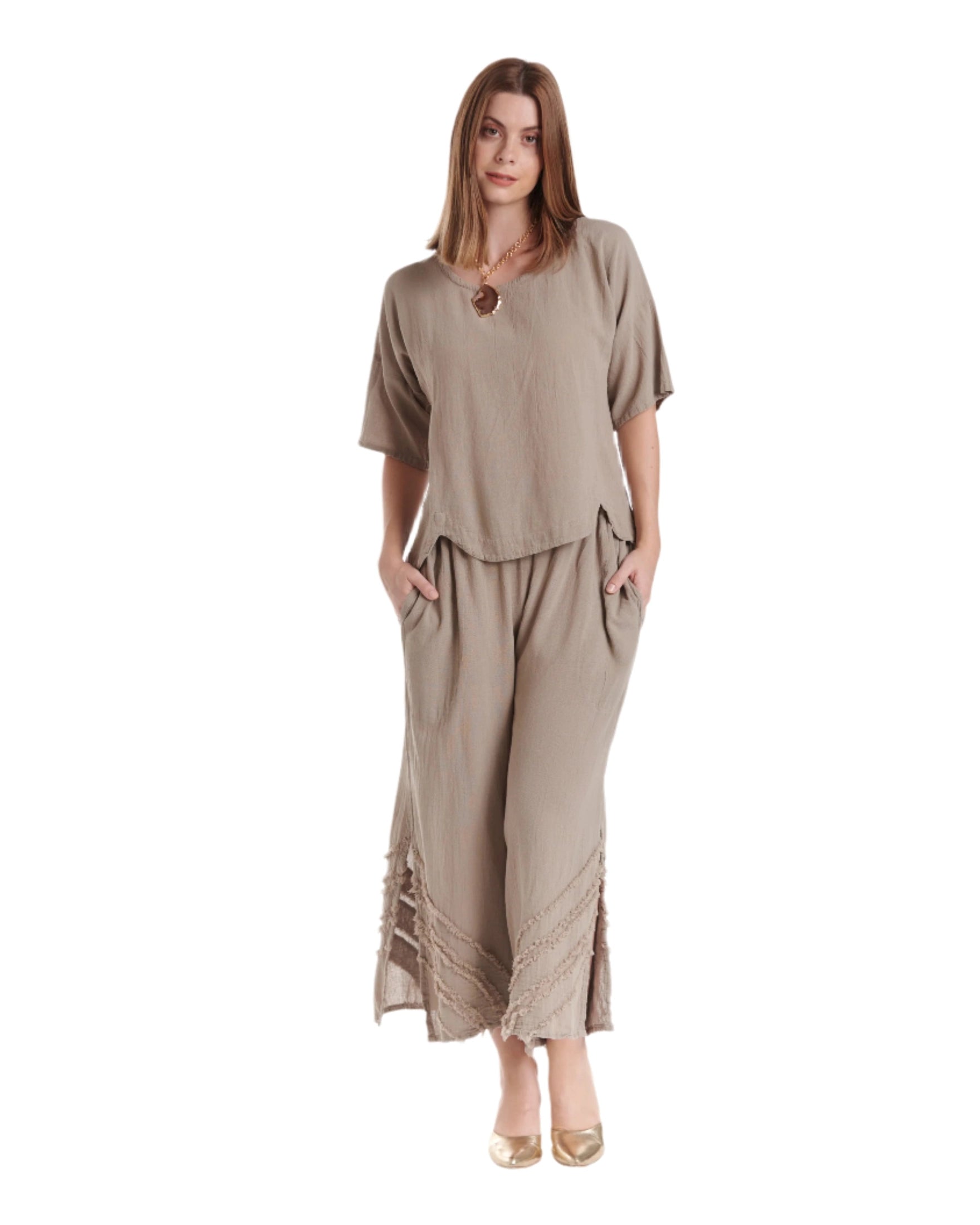 Scallop Blouse-Oh My Gauze