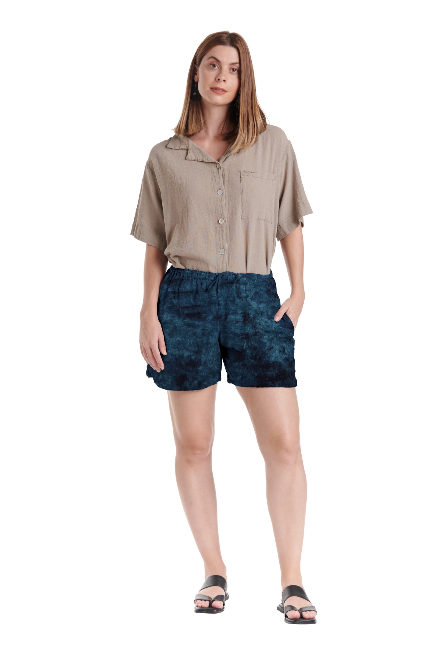 Shorty Cotton Gauze Shorts-Oh My Gauze