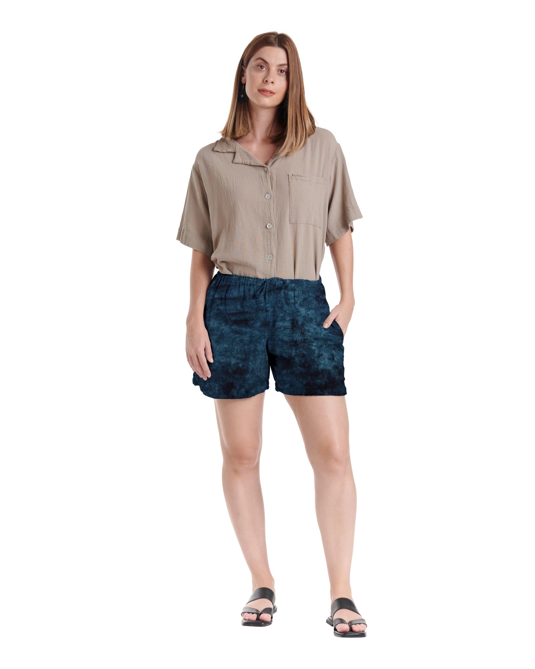 Shorty Cotton Gauze Shorts-Oh My Gauze