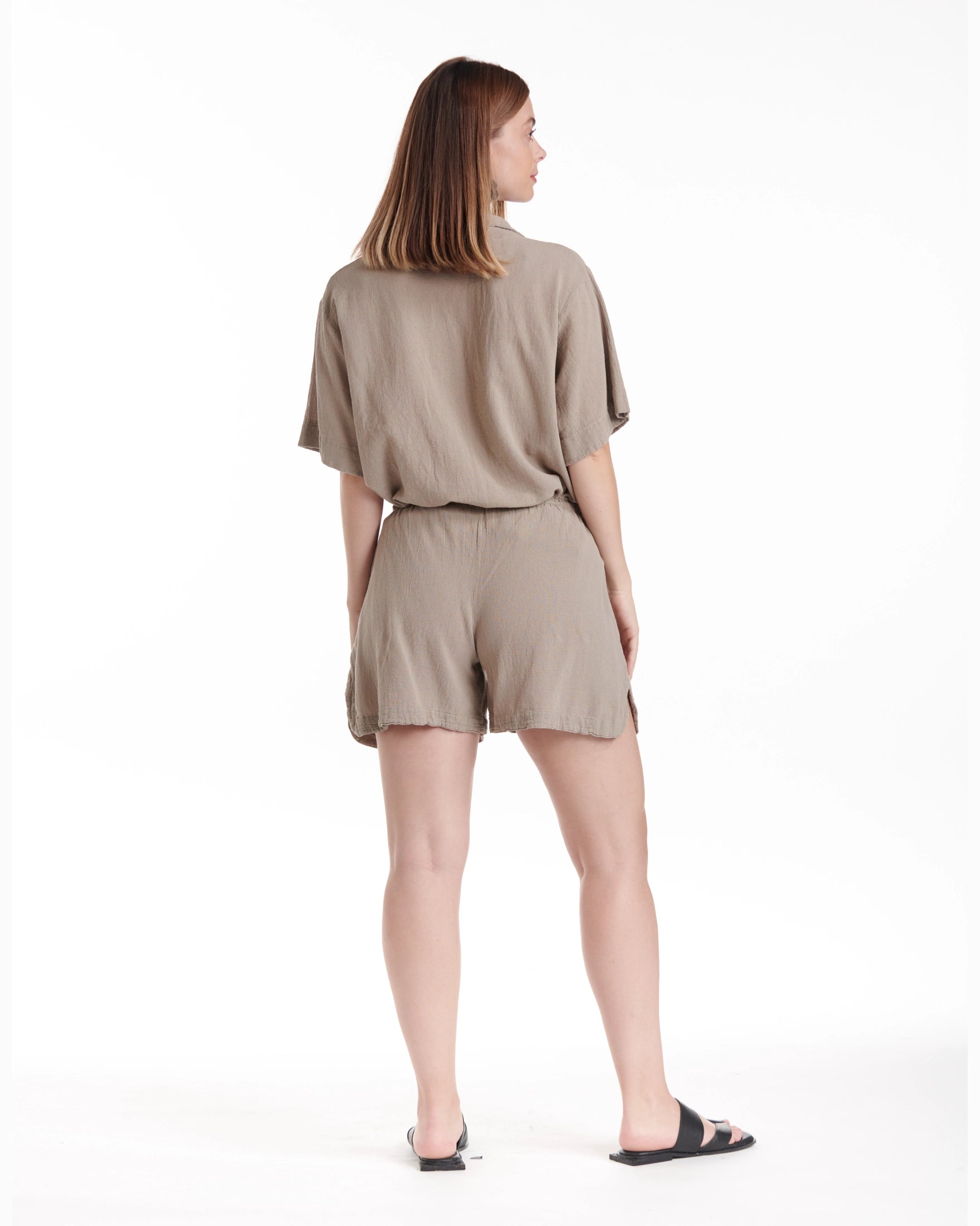 Shorty Cotton Gauze Shorts-Oh My Gauze