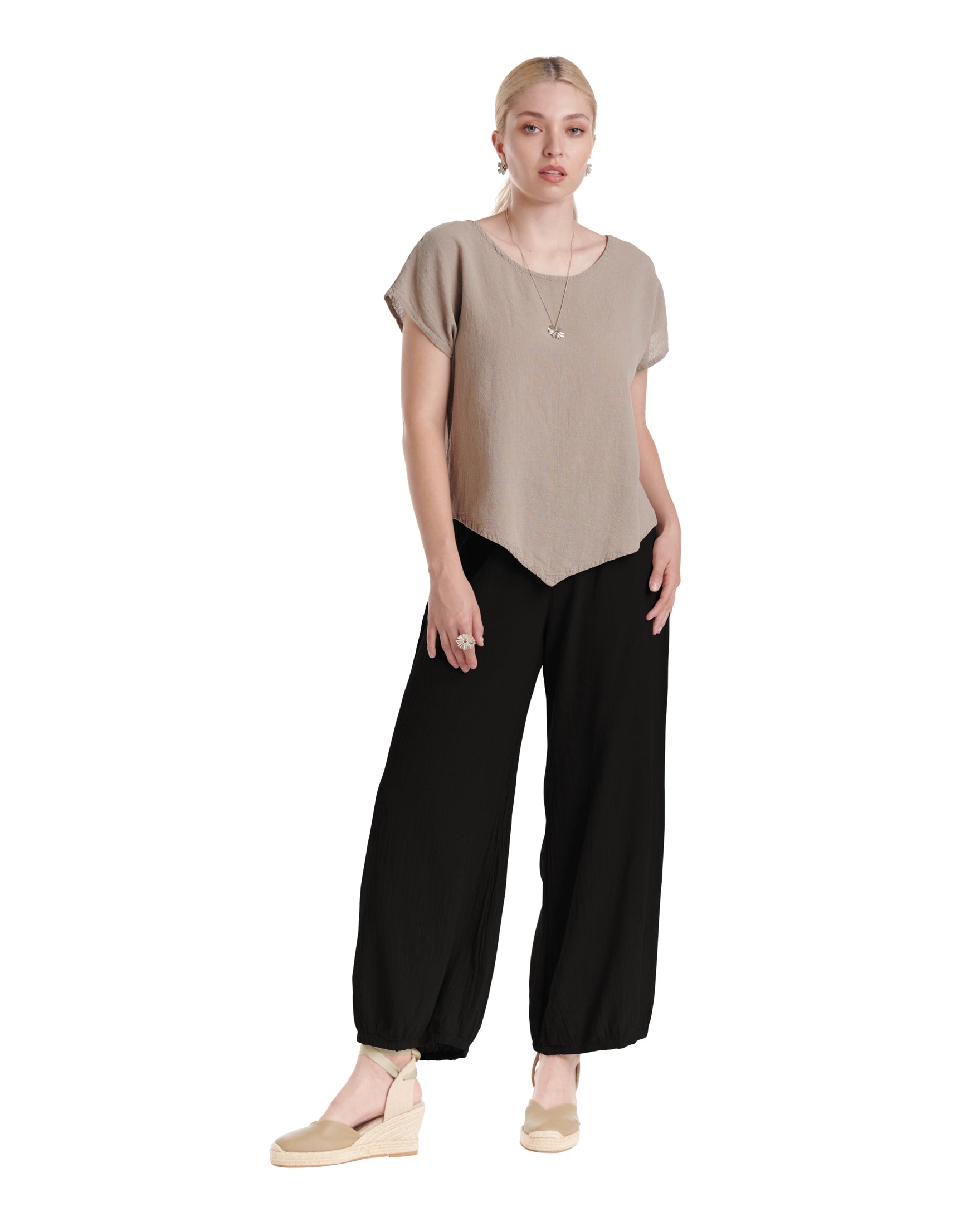 Sugar Cotton Gauze Pants-Oh My Gauze
