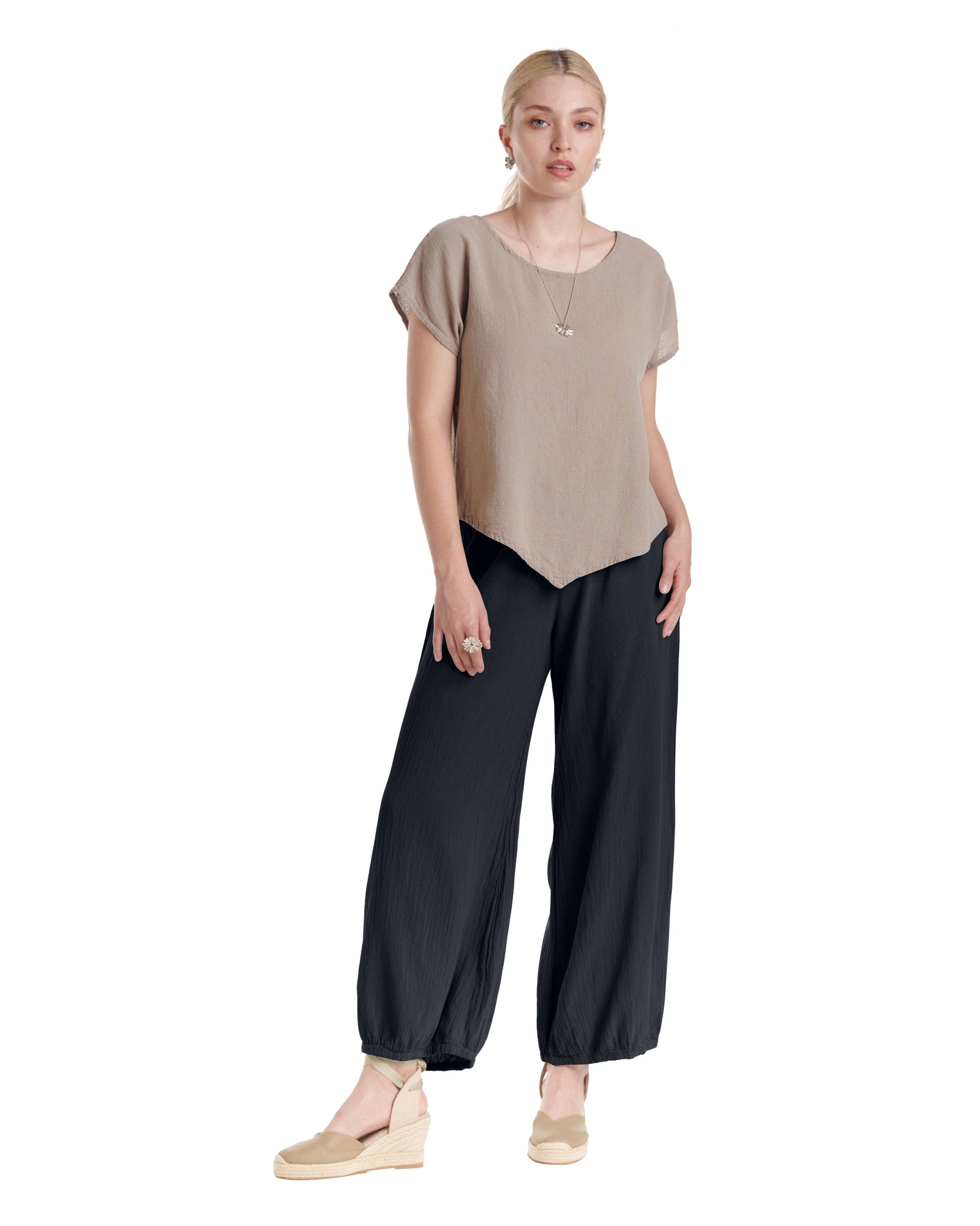Sugar Cotton Gauze Pants-Oh My Gauze