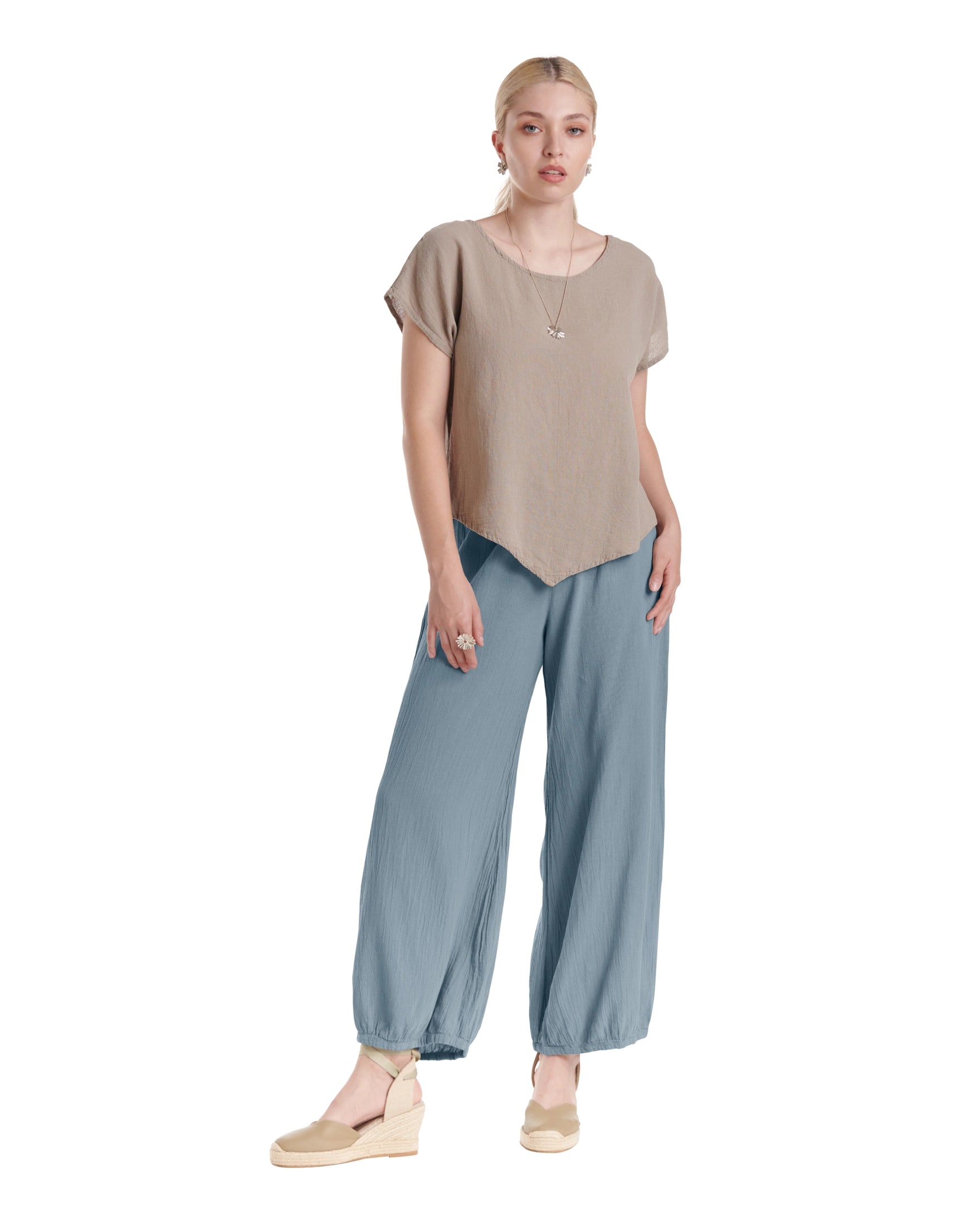 Sugar Cotton Gauze Pants-Oh My Gauze
