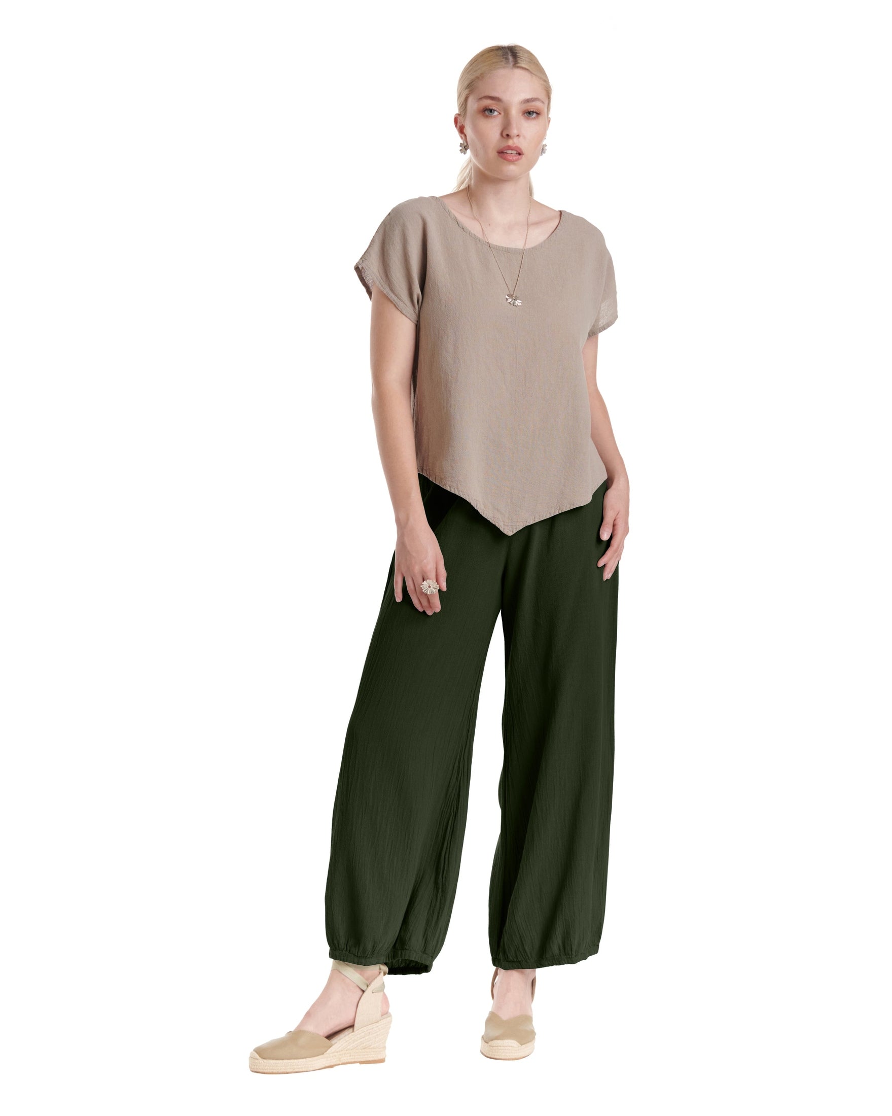 Sugar Cotton Gauze Pants-Oh My Gauze