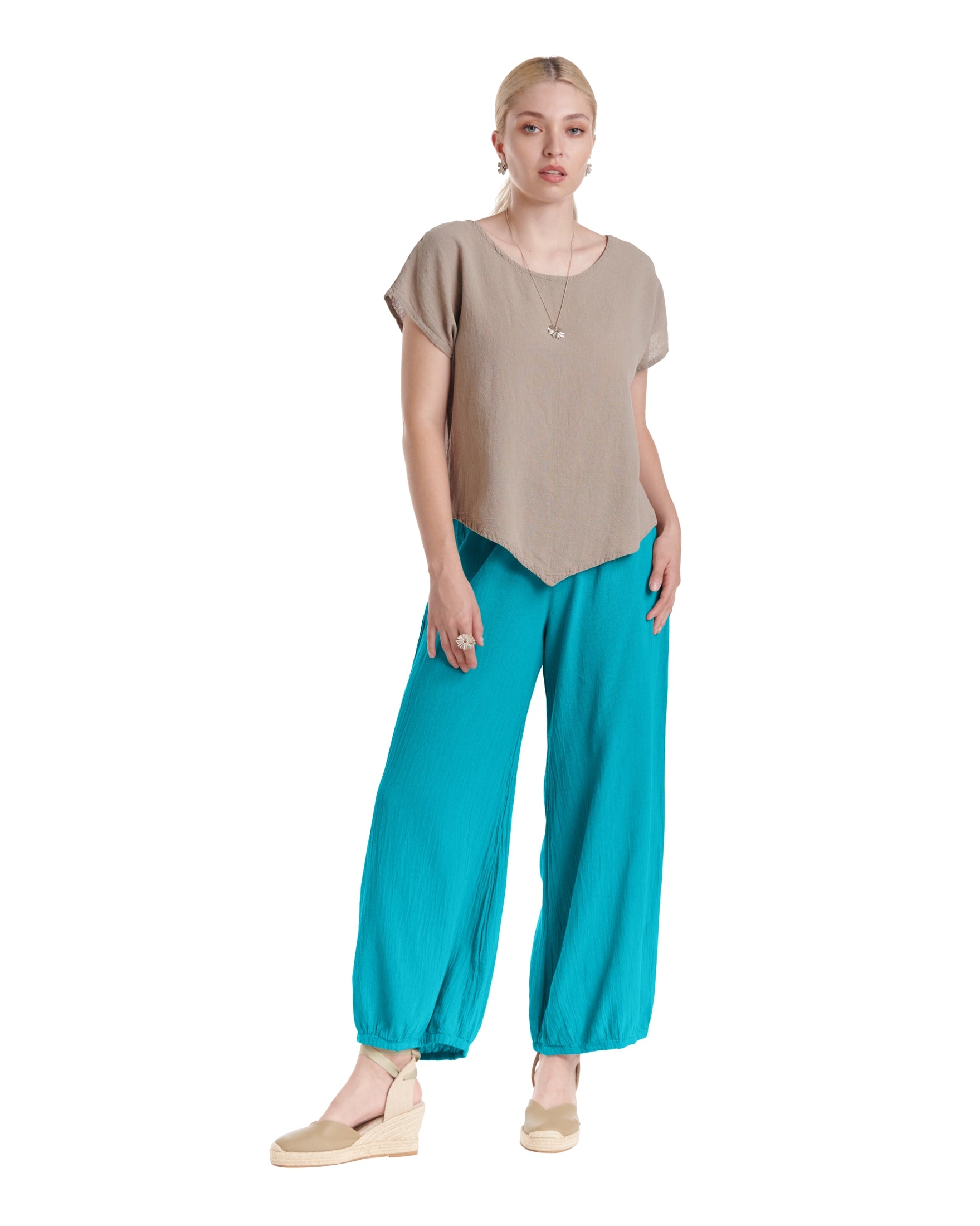 Sugar Cotton Gauze Pants-Oh My Gauze
