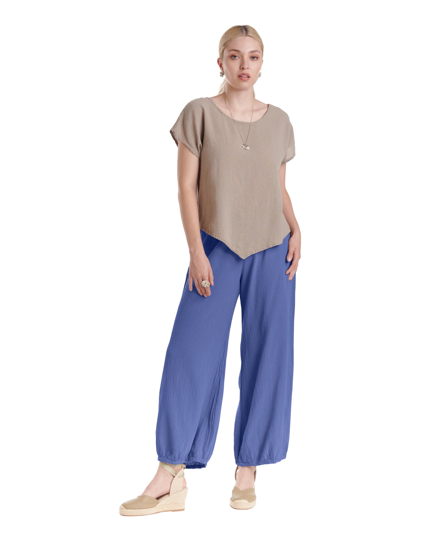 Sugar Cotton Gauze Pants-Oh My Gauze