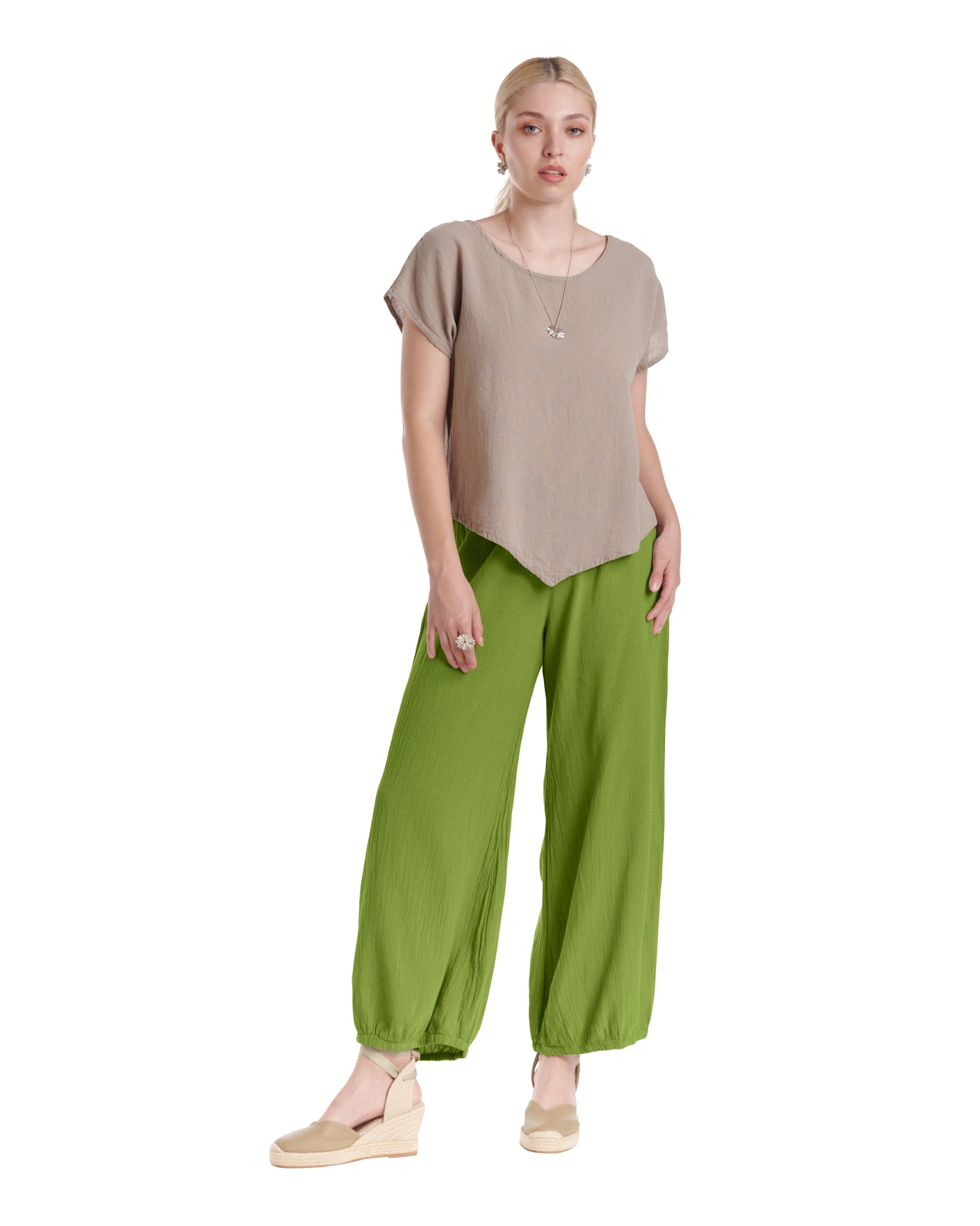 Sugar Cotton Gauze Pants-Oh My Gauze
