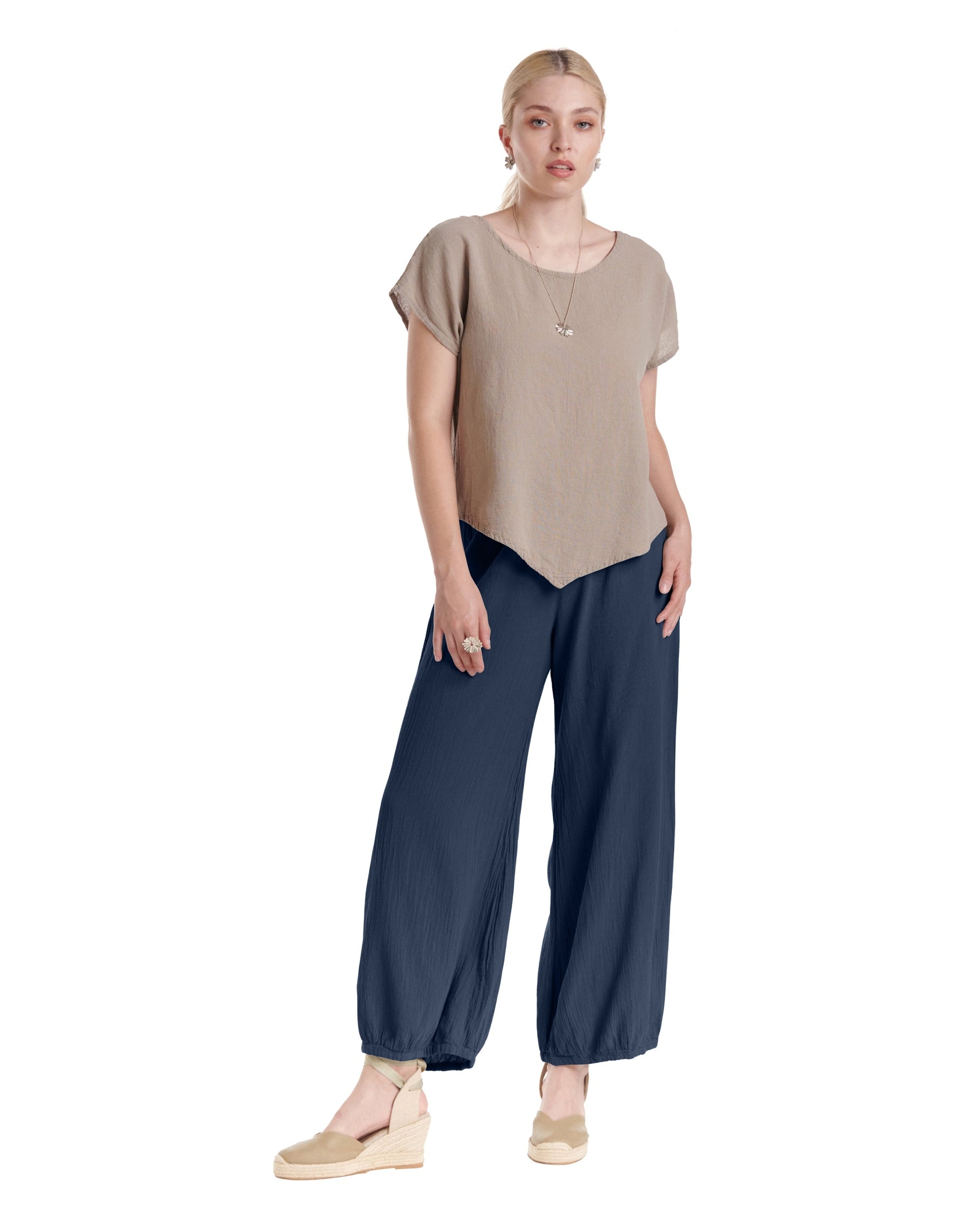 Sugar Cotton Gauze Pants-Oh My Gauze