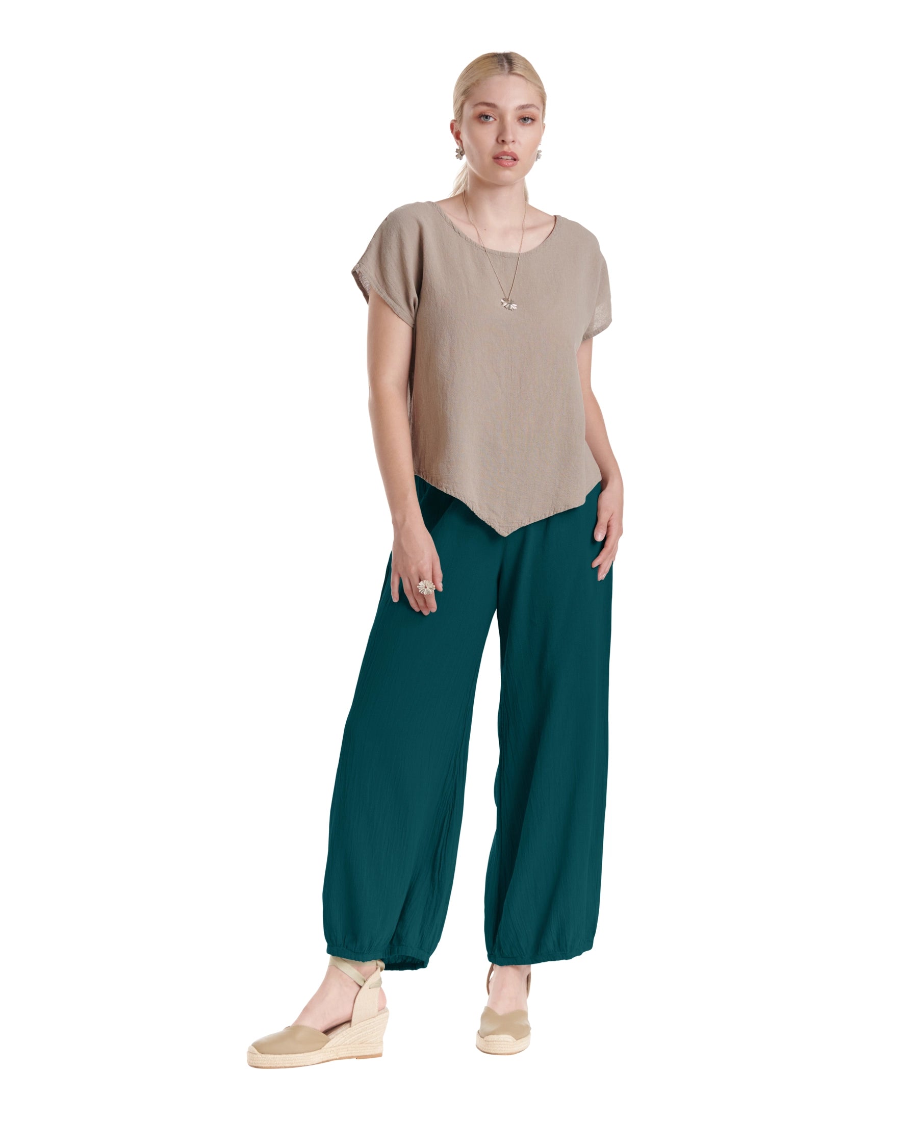 Sugar Cotton Gauze Pants-Oh My Gauze