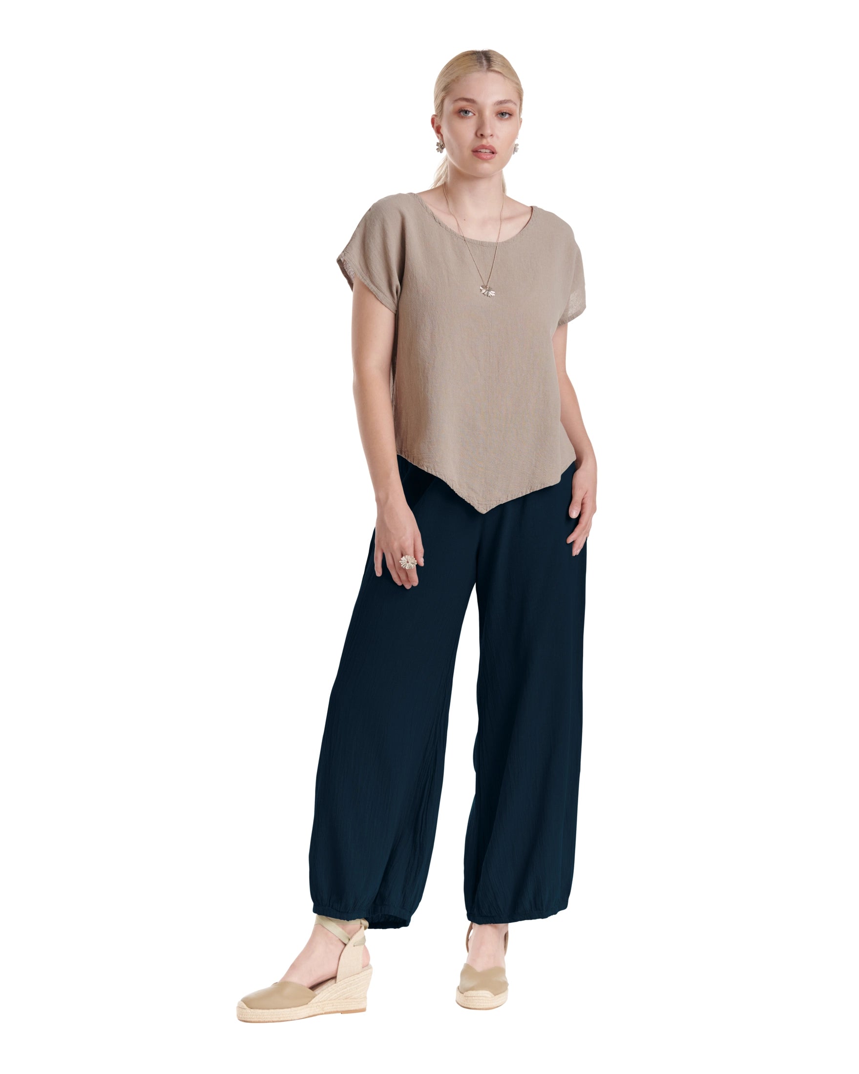 Sugar Cotton Gauze Pants-Oh My Gauze