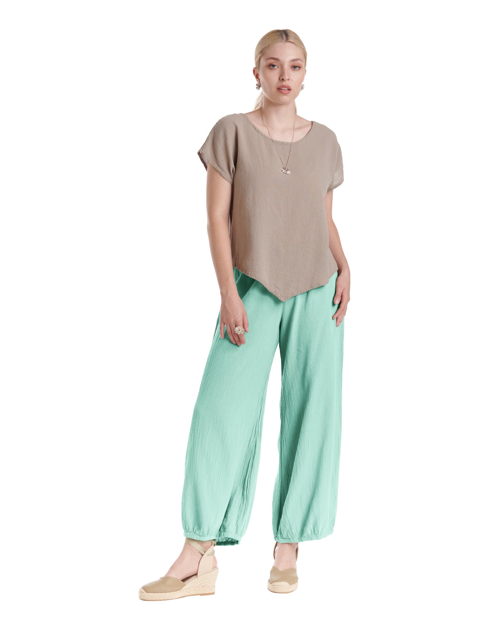 Sugar Cotton Gauze Pants-Oh My Gauze
