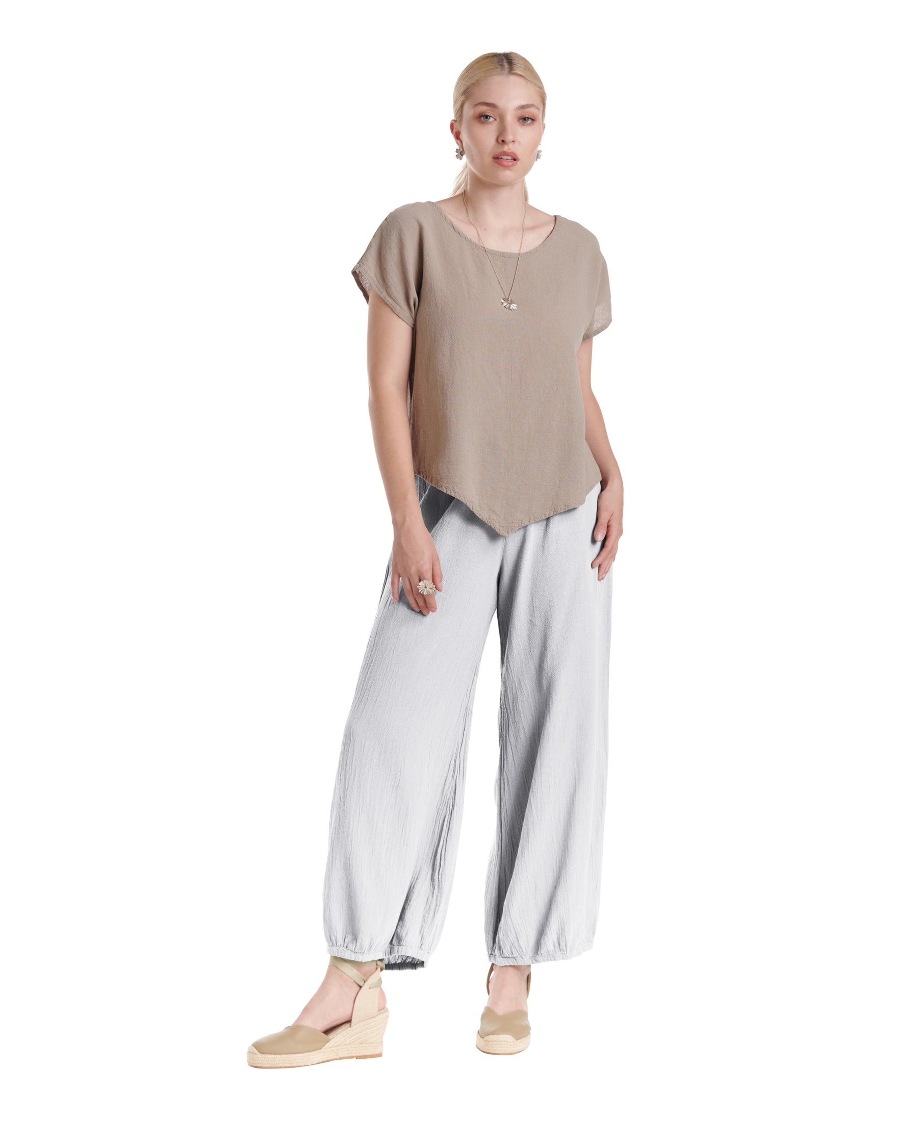 Sugar Cotton Gauze Pants-Oh My Gauze