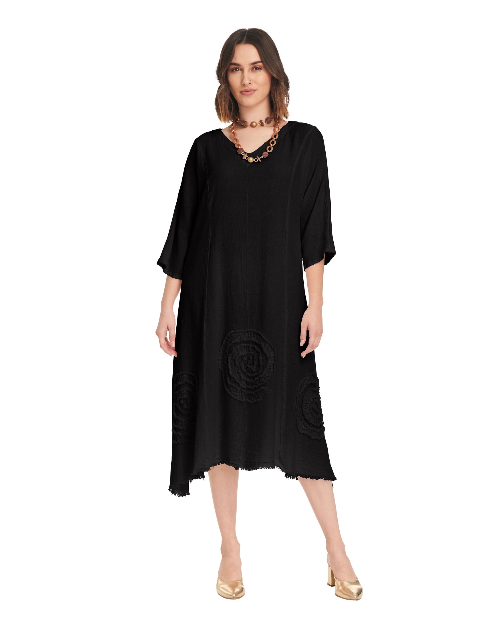 Swirl Short Cotton Gauze Dress-Oh My Gauze