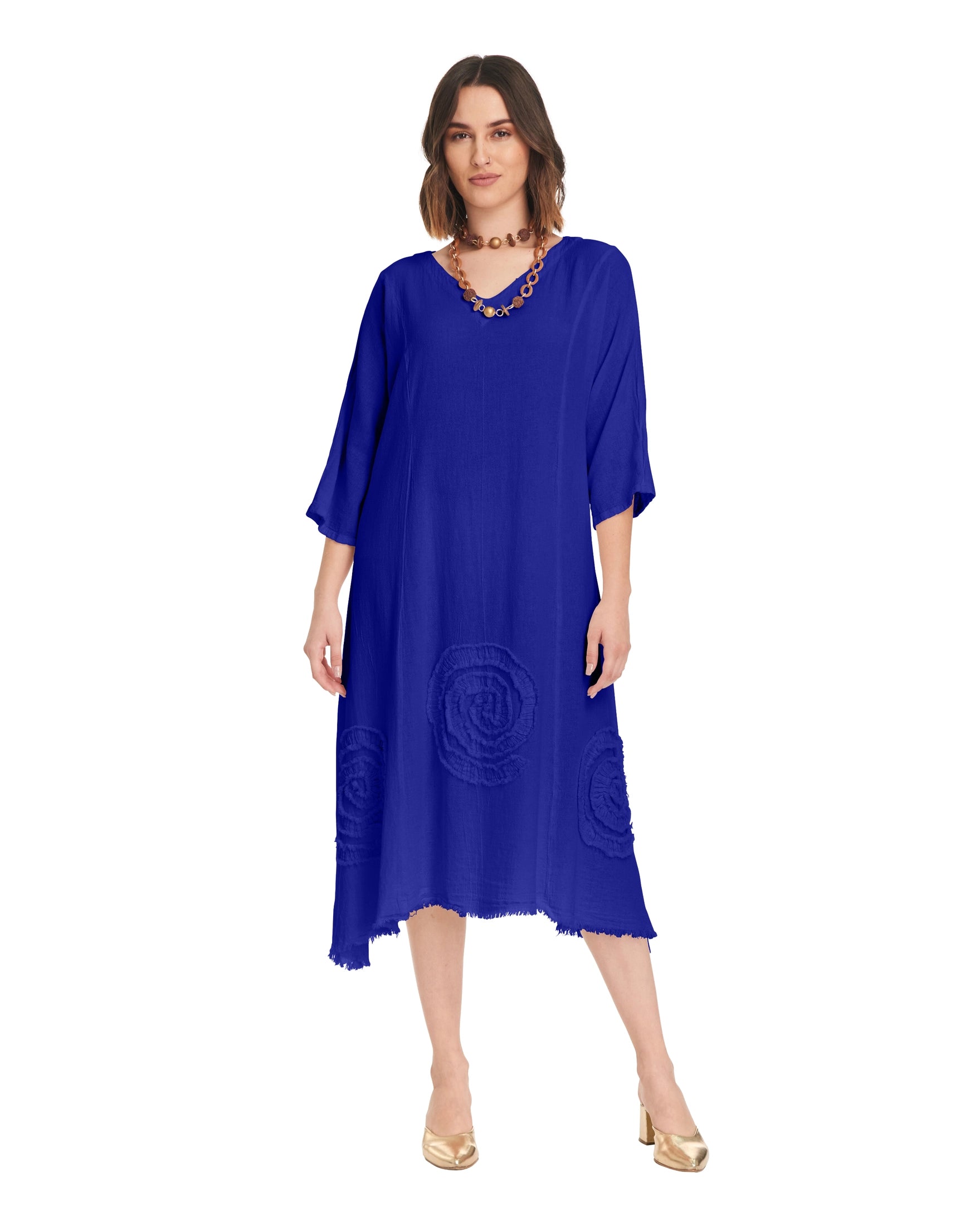 Swirl Short Cotton Gauze Dress-Oh My Gauze