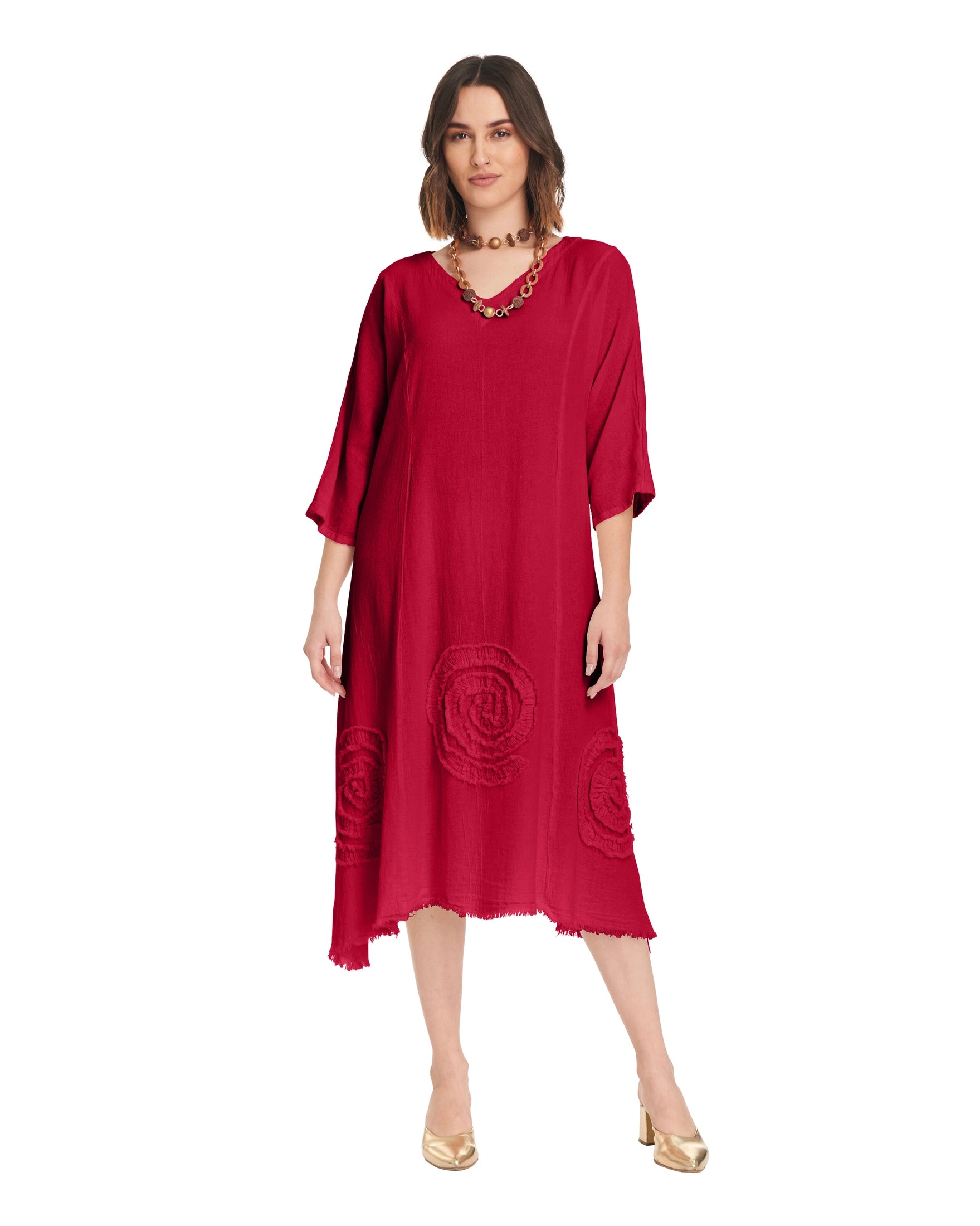 Swirl Short Cotton Gauze Dress-Oh My Gauze
