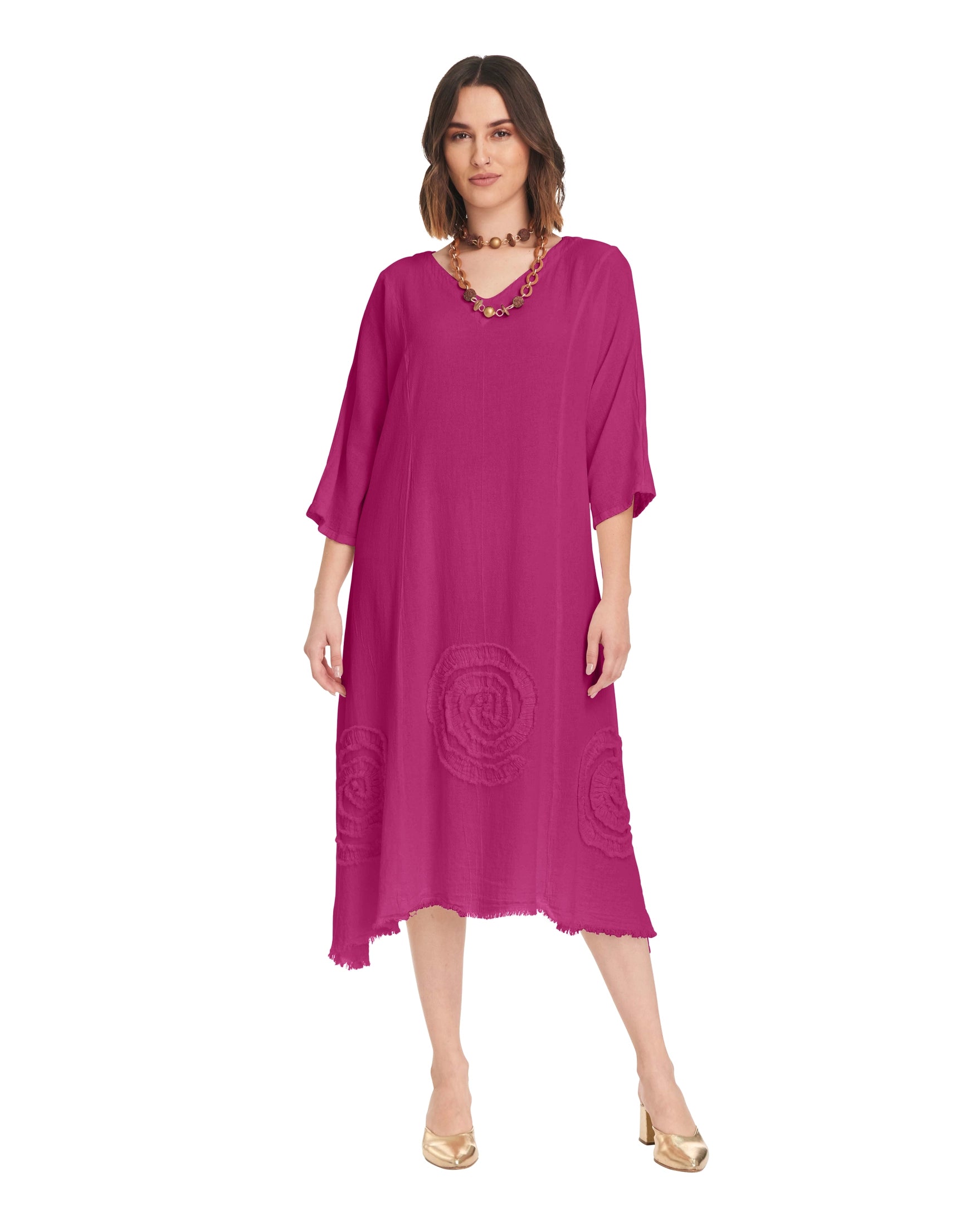 Swirl Short Cotton Gauze Dress-Oh My Gauze