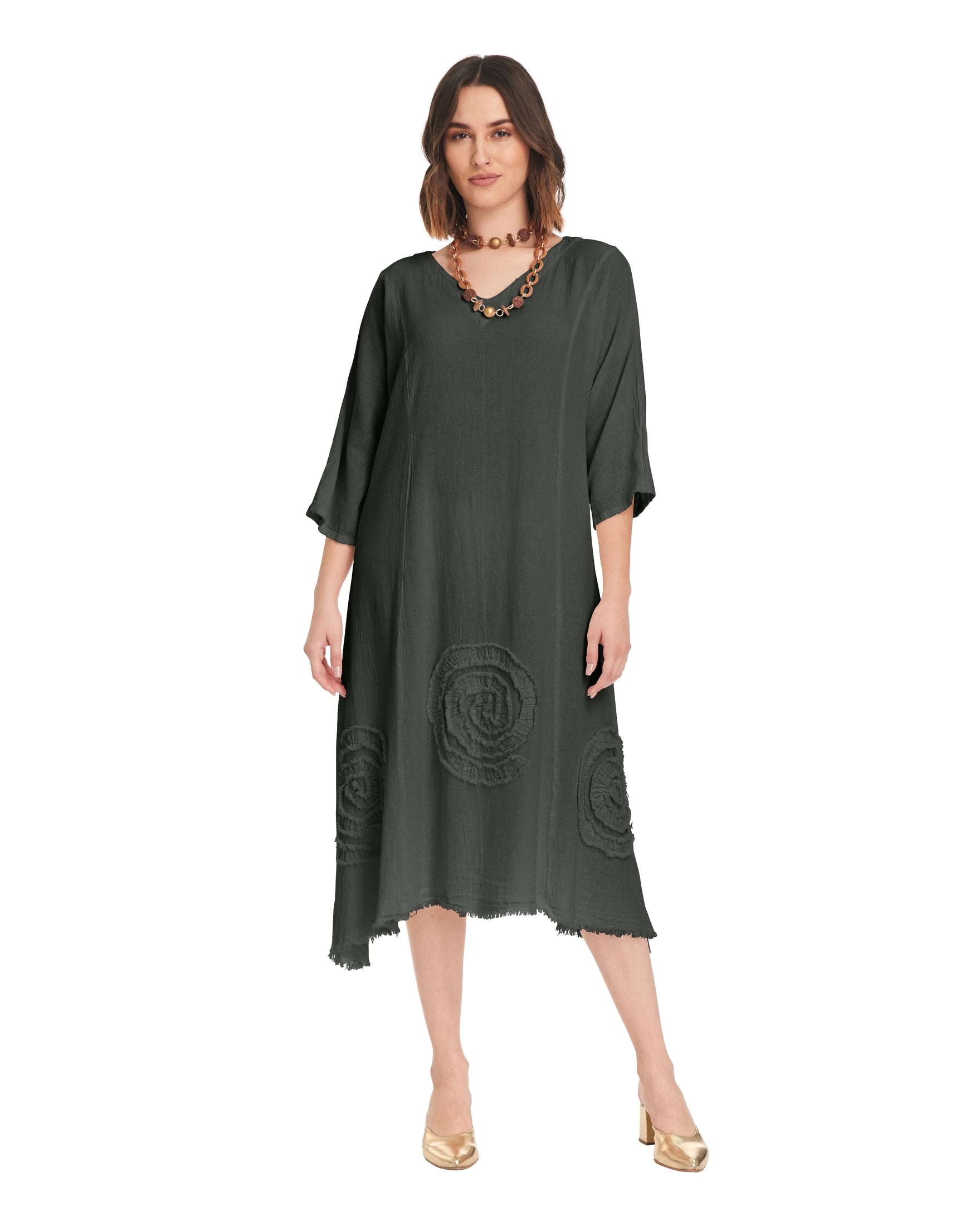 Swirl Short Cotton Gauze Dress-Oh My Gauze