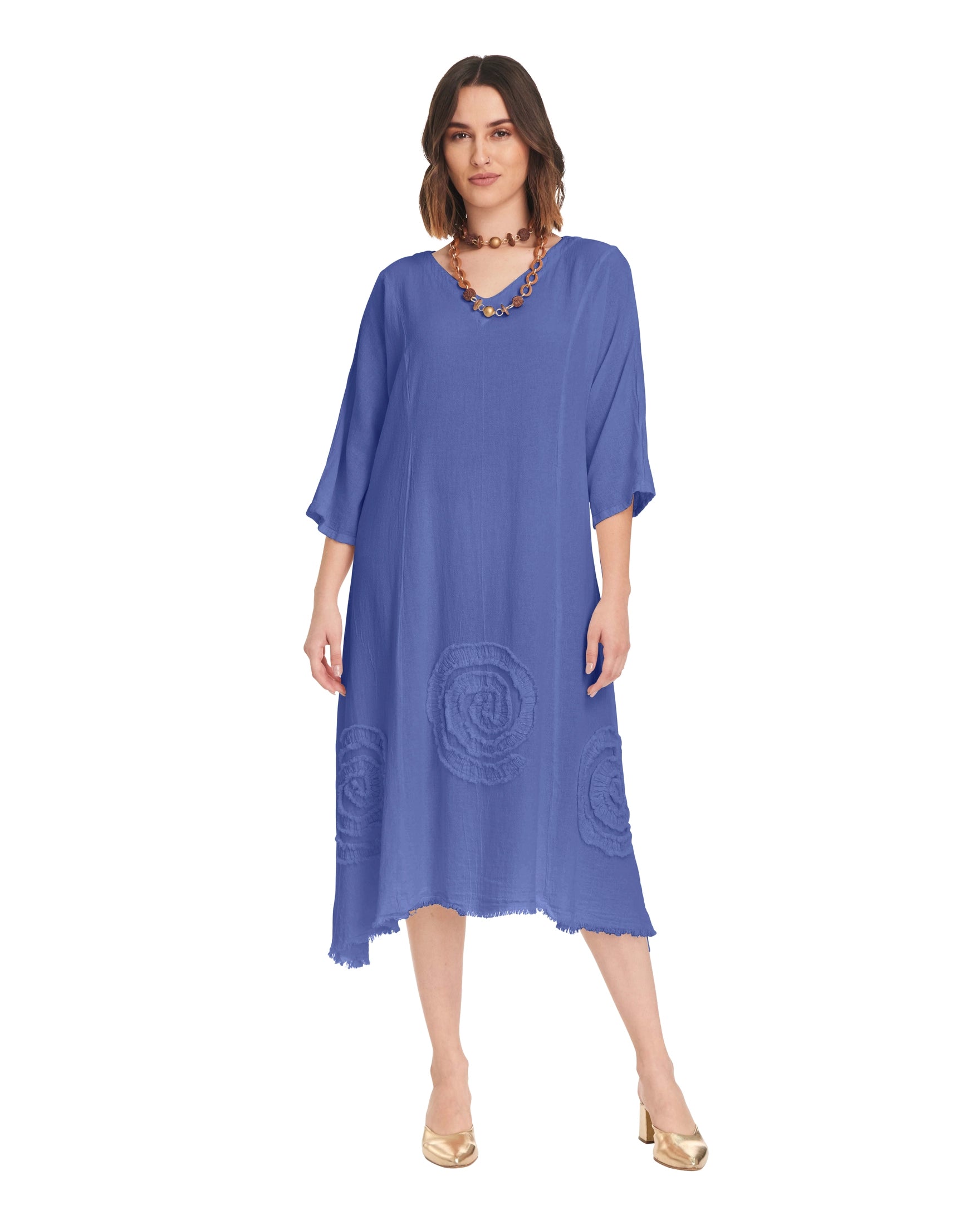 Swirl Short Cotton Gauze Dress-Oh My Gauze