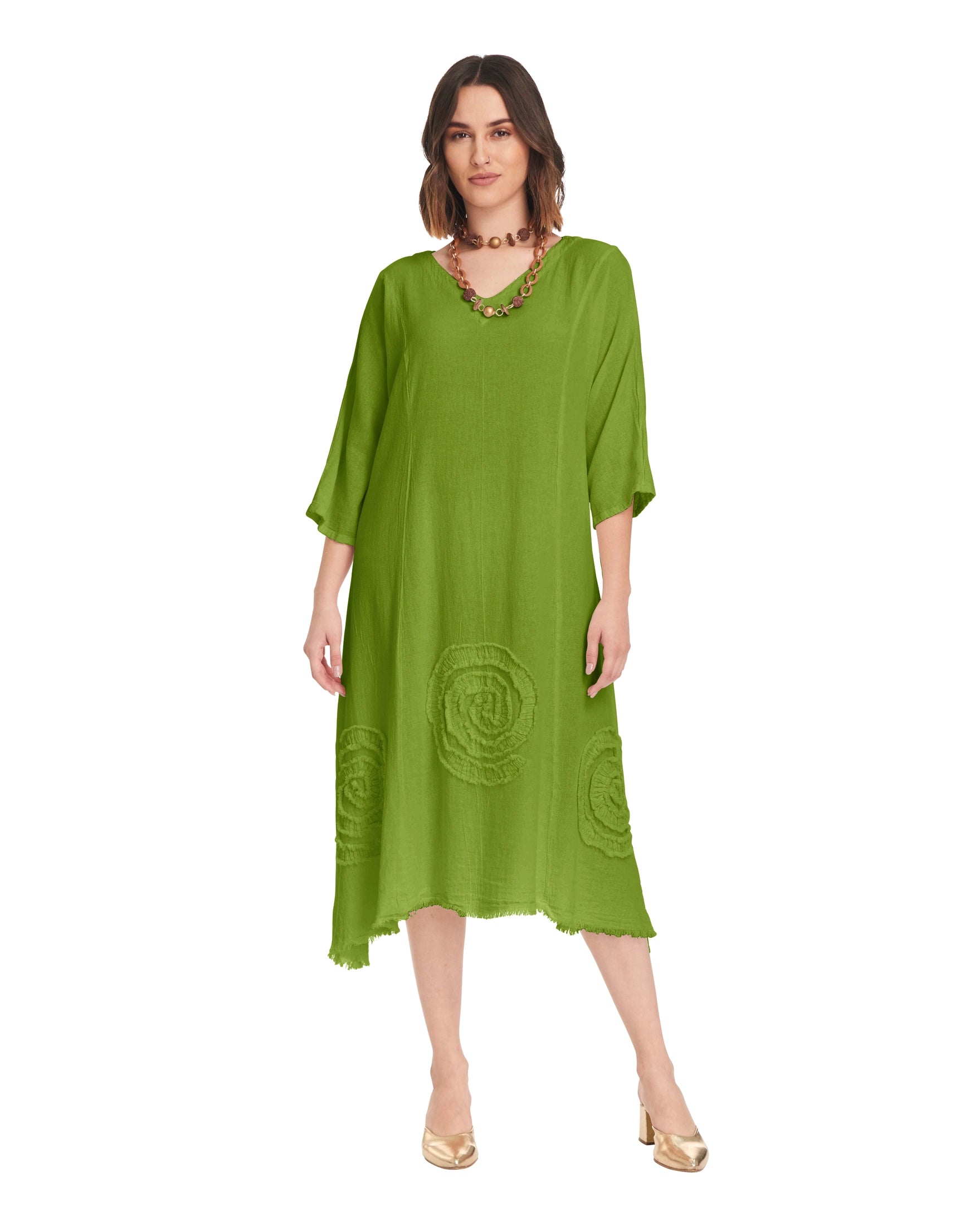 Swirl Short Cotton Gauze Dress-Oh My Gauze