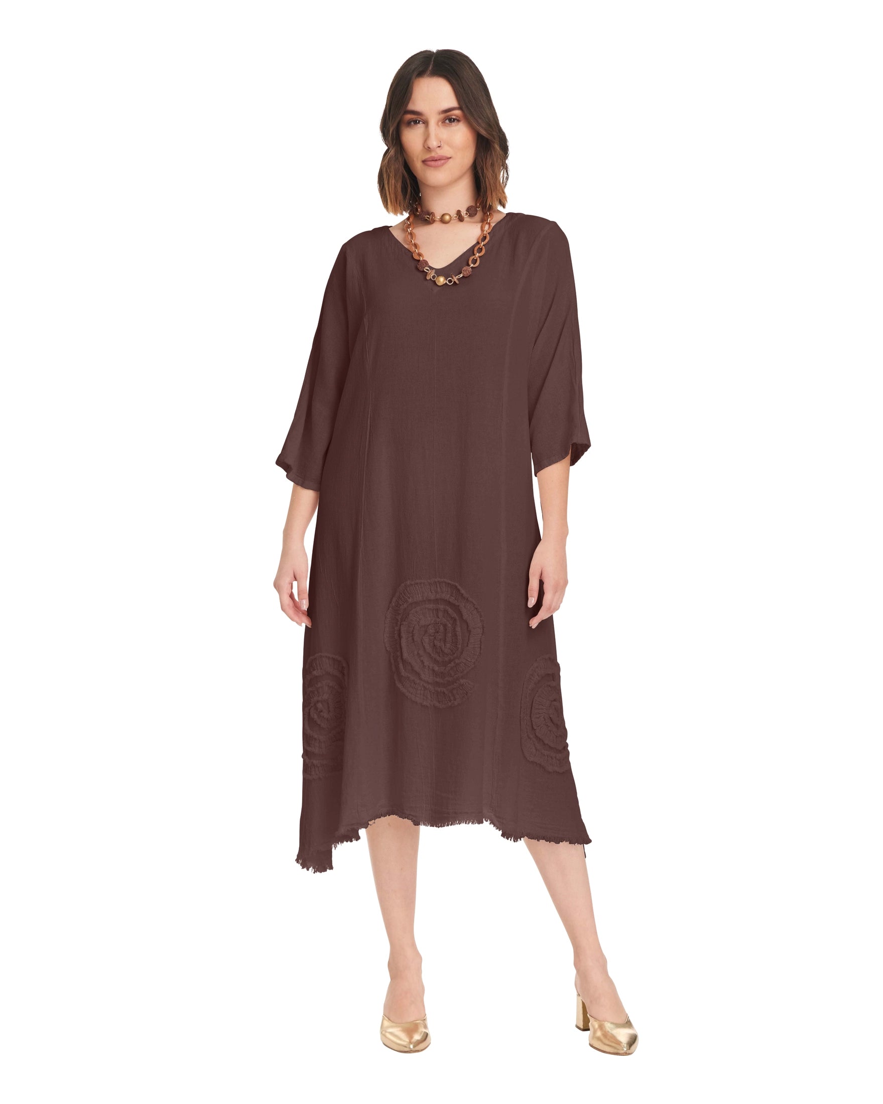 Swirl Short Cotton Gauze Dress-Oh My Gauze