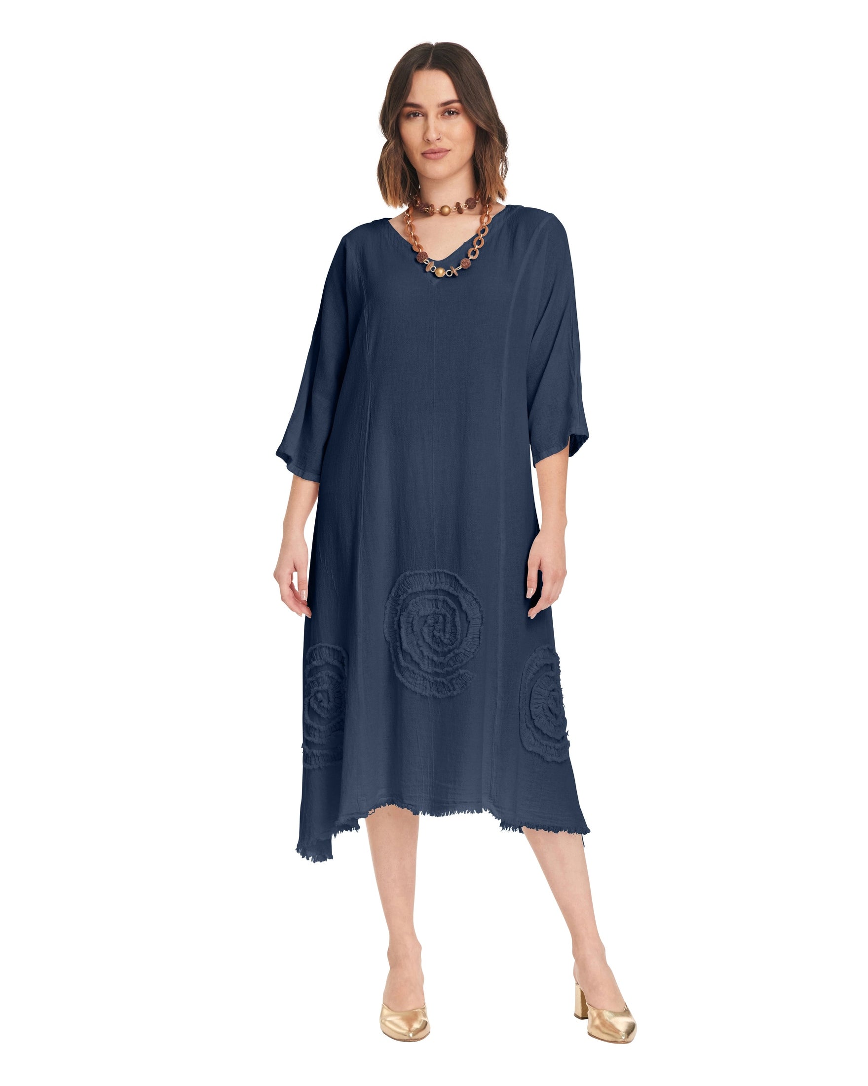 Swirl Short Cotton Gauze Dress-Oh My Gauze