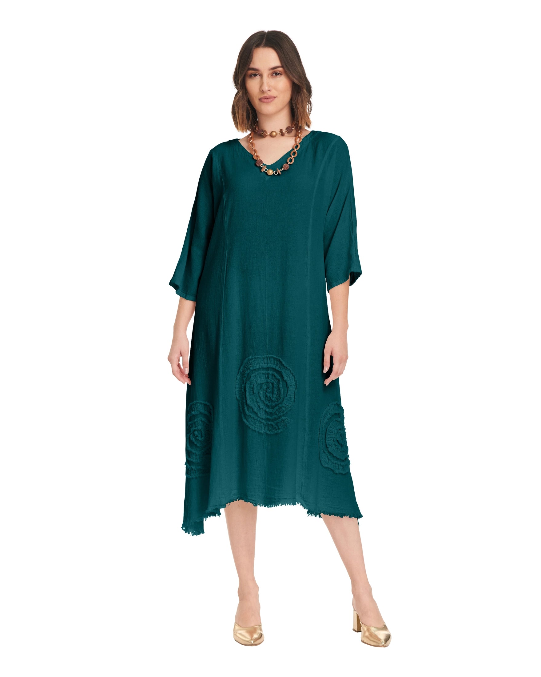 Swirl Short Cotton Gauze Dress-Oh My Gauze