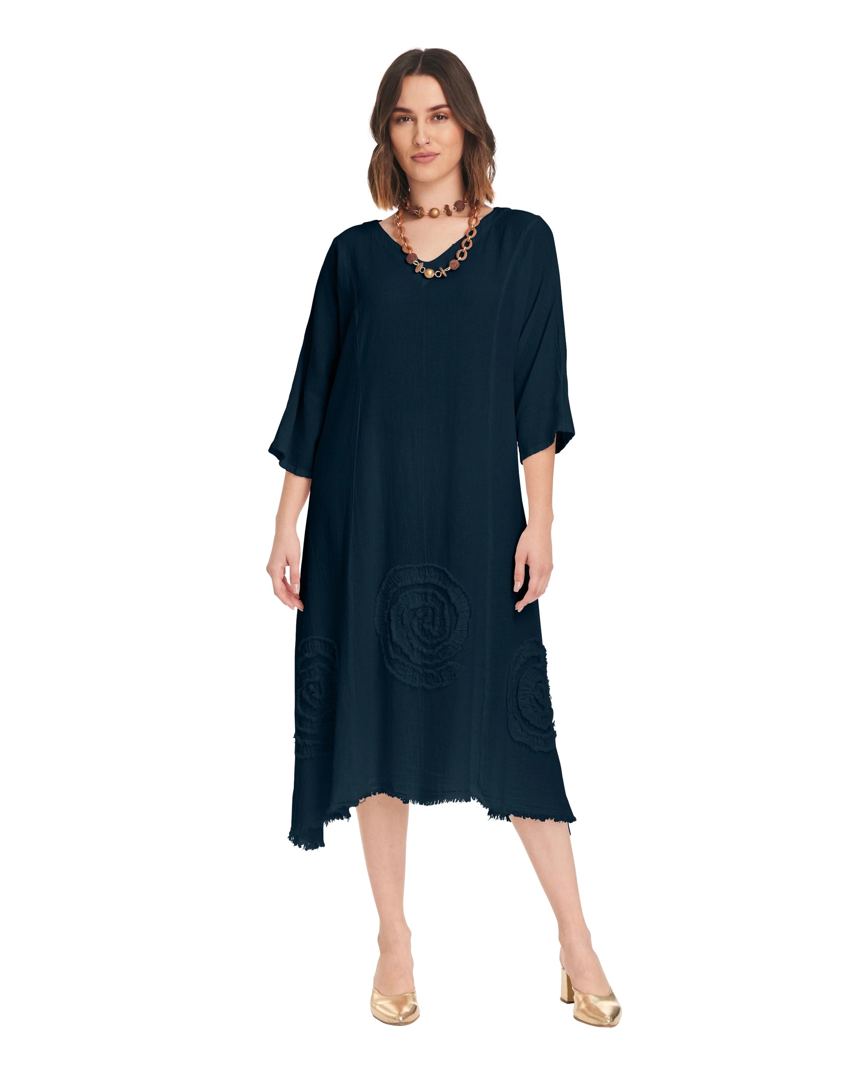 Swirl Short Cotton Gauze Dress-Oh My Gauze