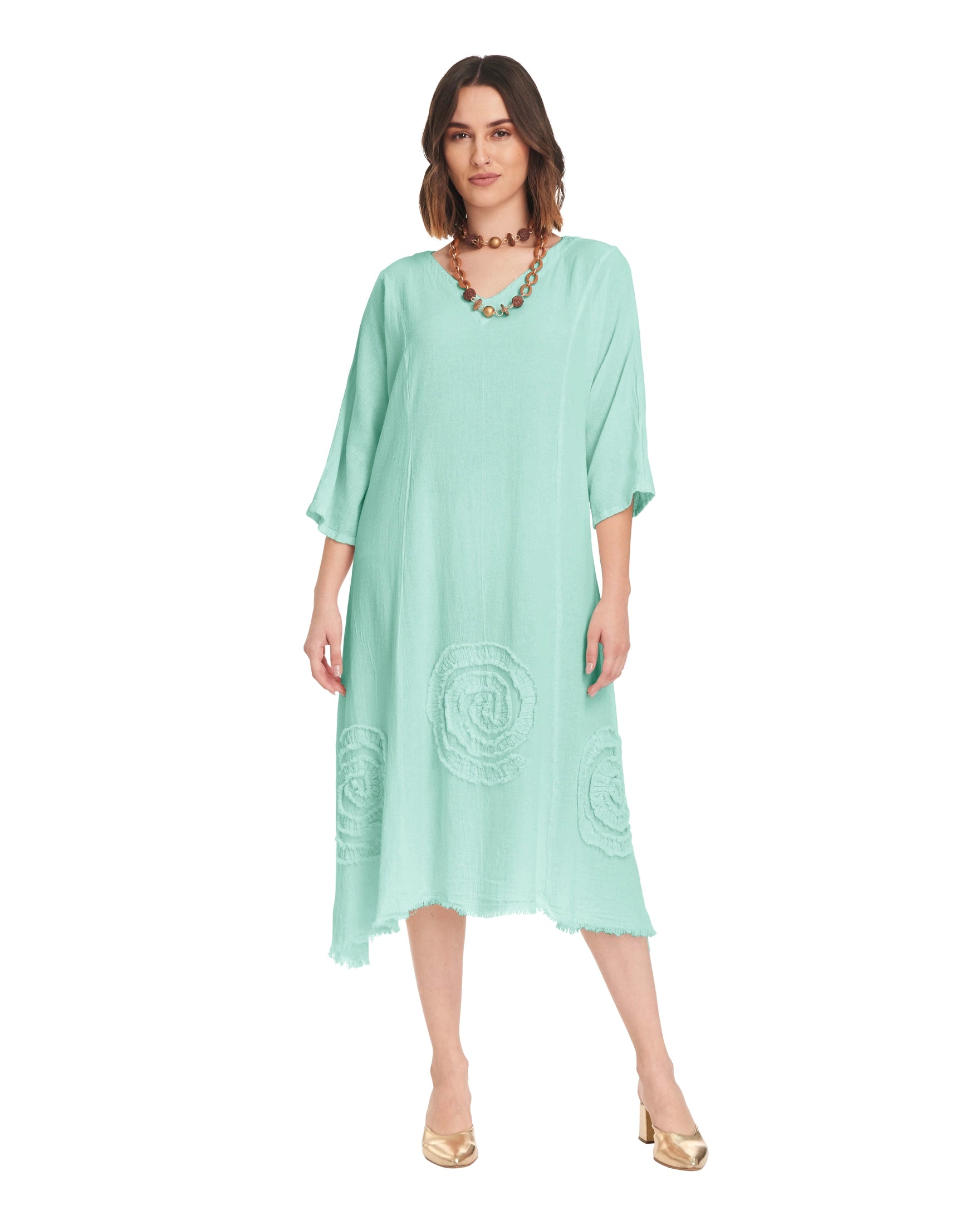 Swirl Short Cotton Gauze Dress-Oh My Gauze