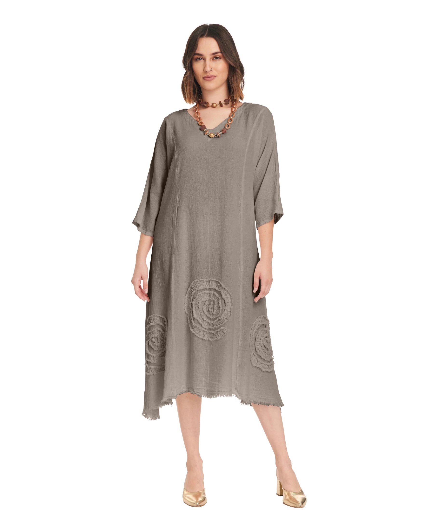 Swirl Short Cotton Gauze Dress-Oh My Gauze