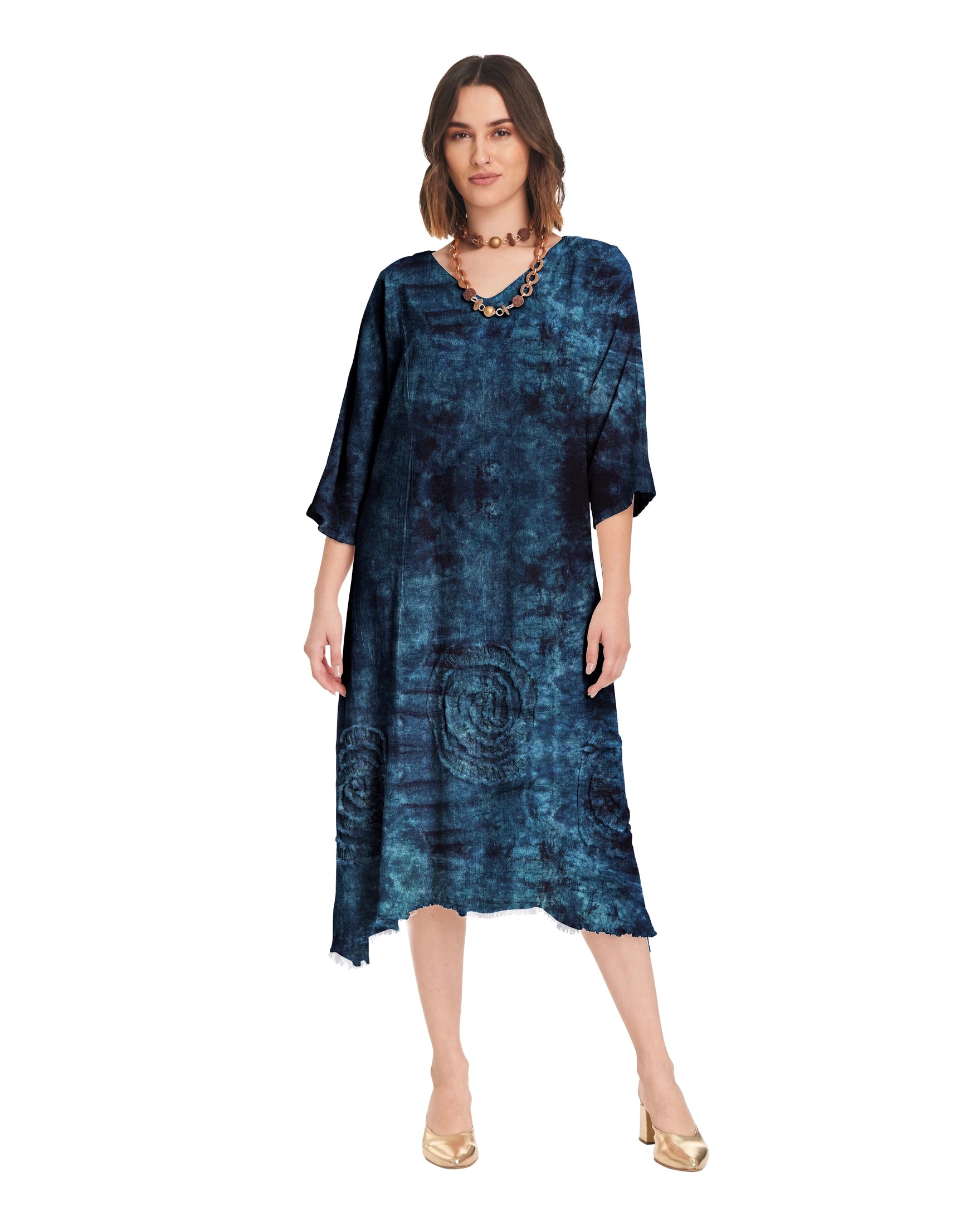 Swirl Short Cotton Gauze Dress-Oh My Gauze