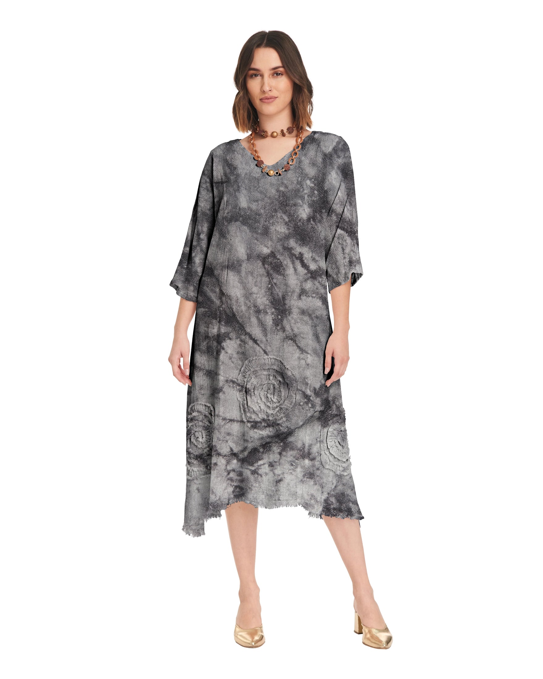 Swirl Short Cotton Gauze Dress-Oh My Gauze