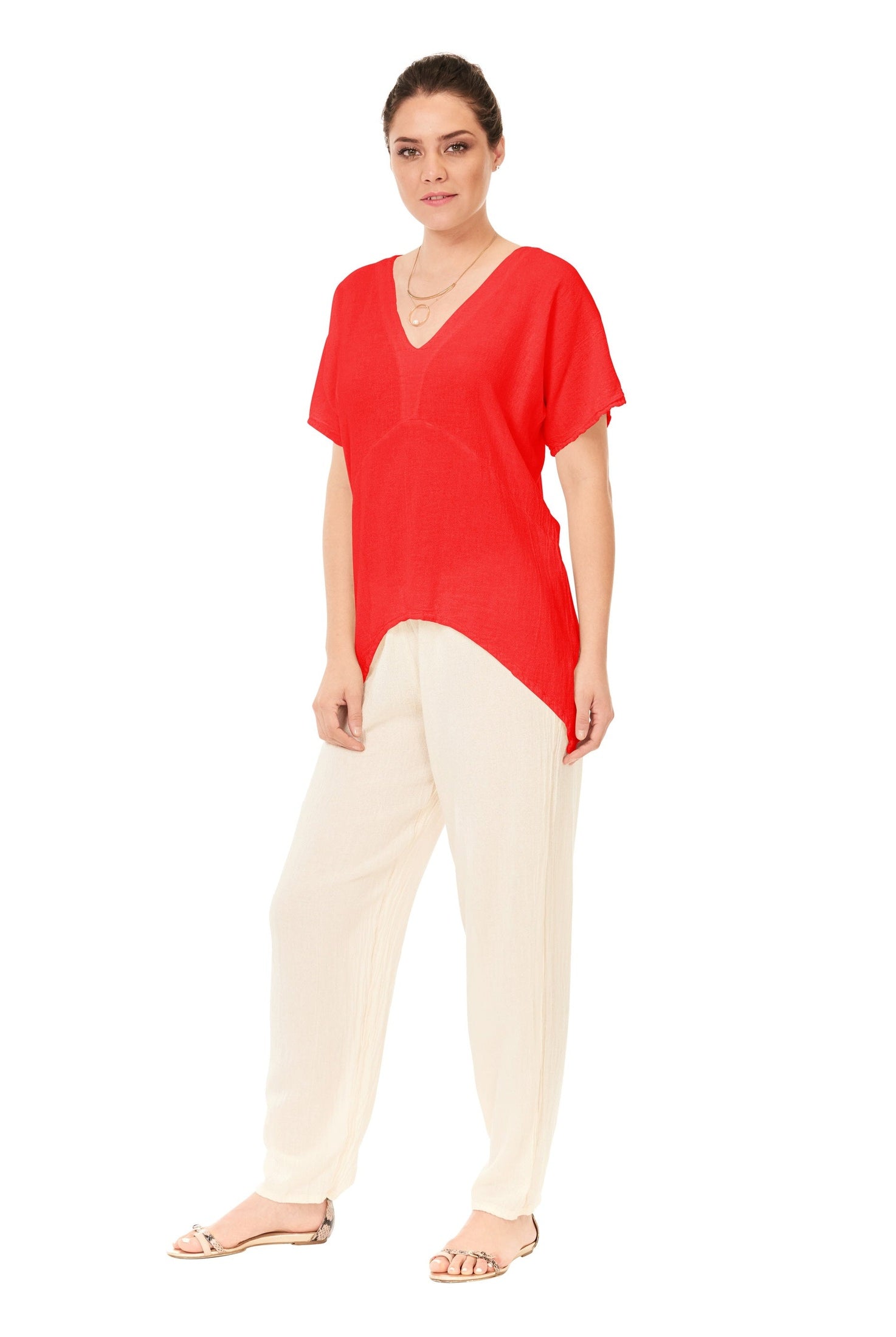 Playa Cotton Gauze Blouse – Final Sale-Oh My Gauze