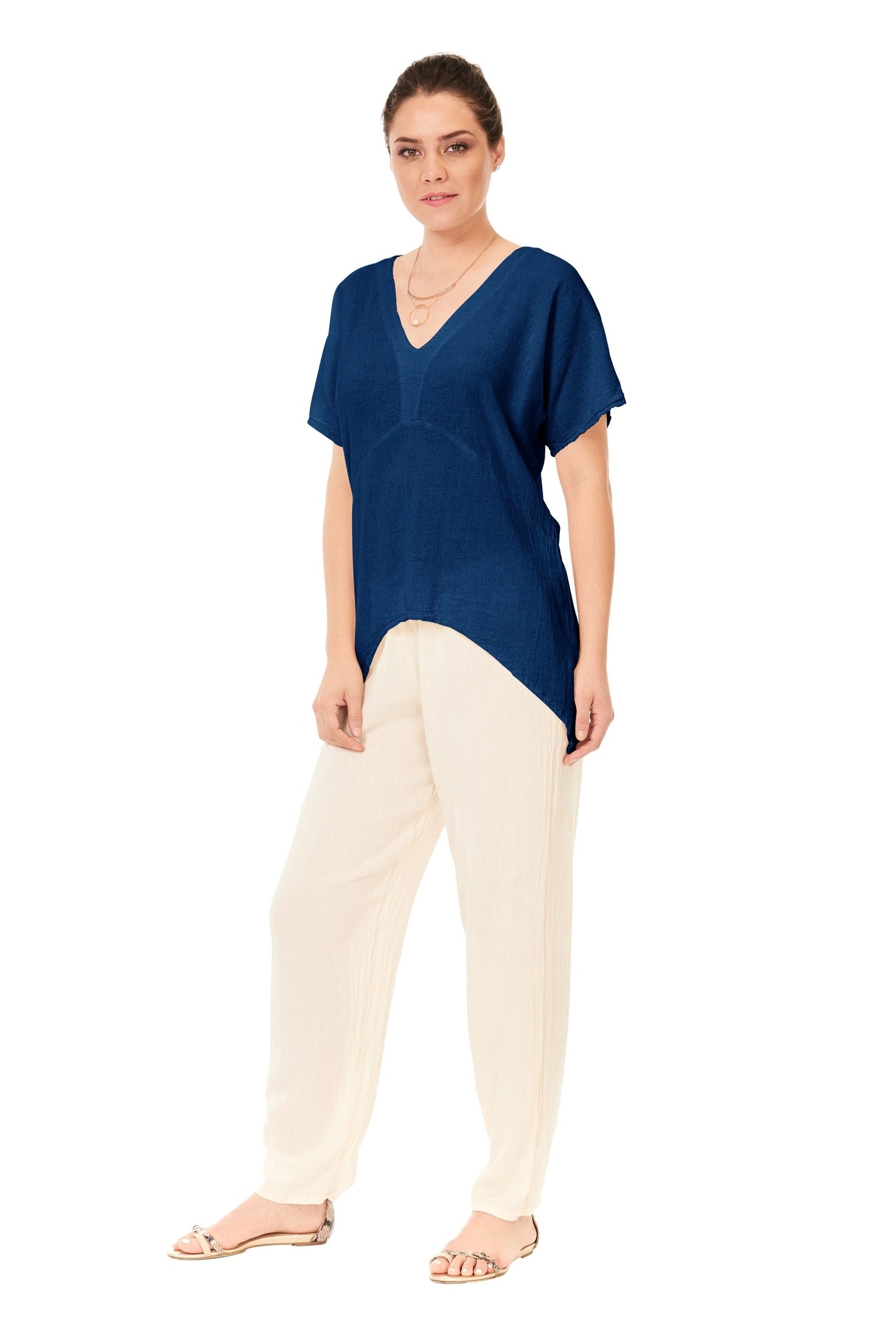 Playa Cotton Gauze Blouse – Final Sale-Oh My Gauze
