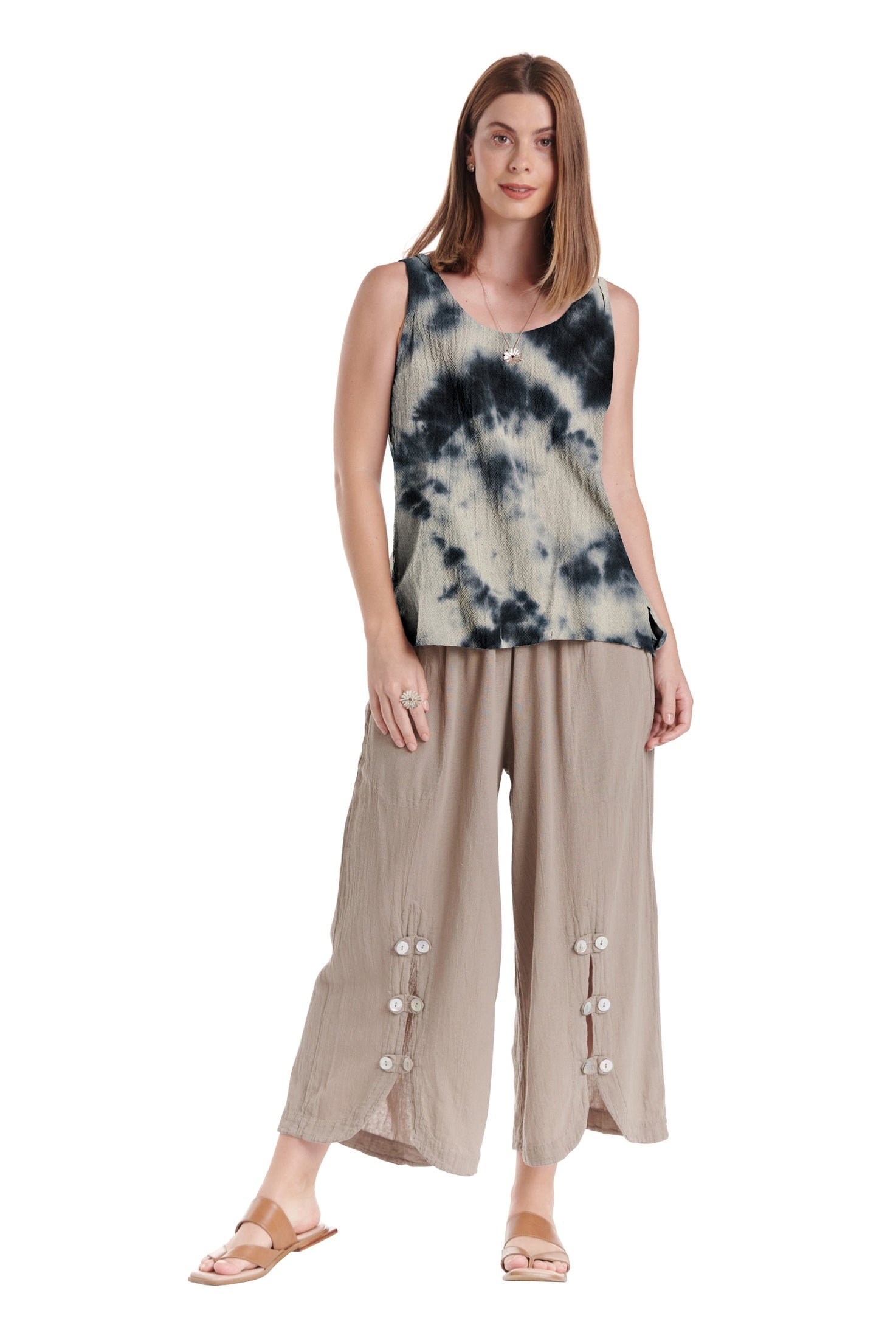 Tank Cotton Gauze Blouse-Oh My Gauze