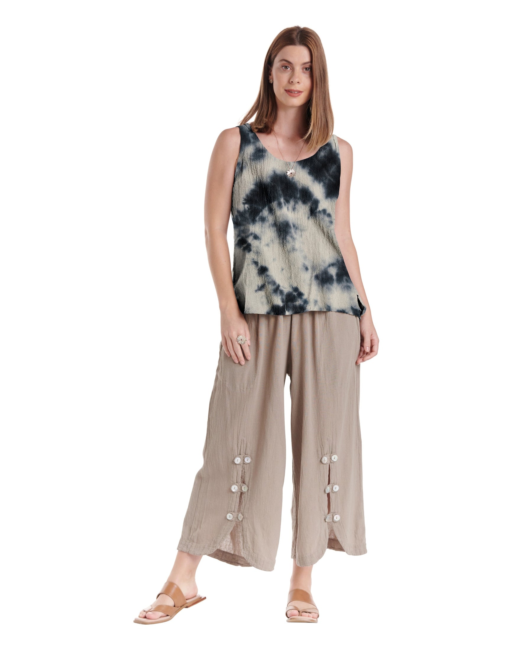 Tank Cotton Gauze Blouse-Oh My Gauze