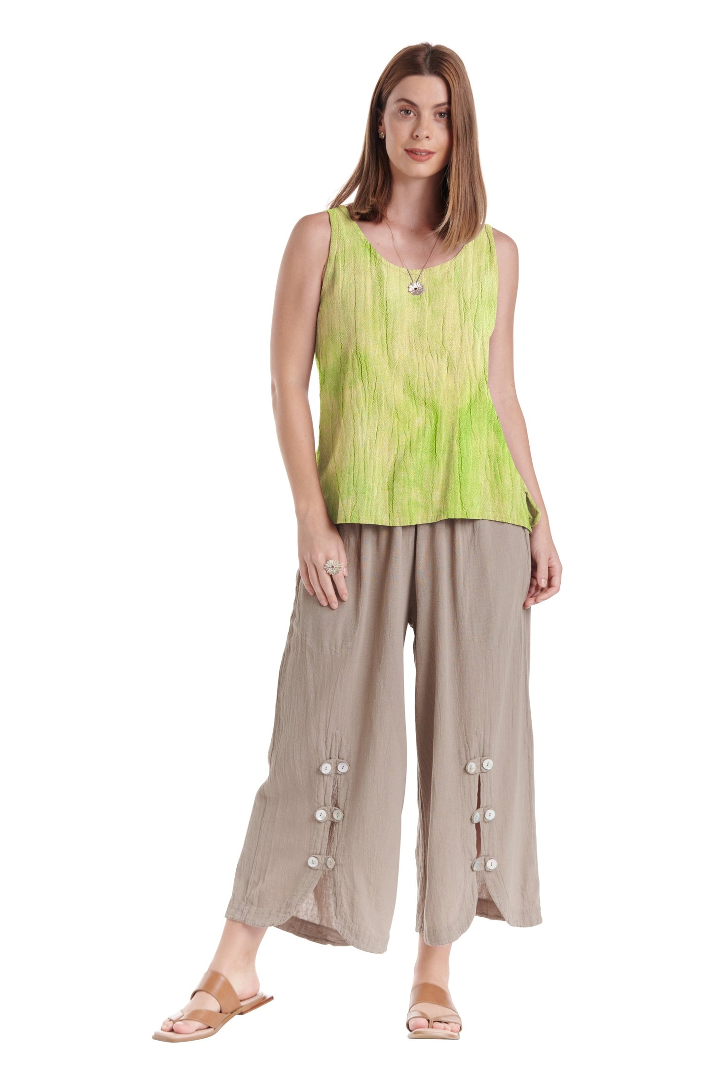 Tank Cotton Gauze Blouse-Oh My Gauze