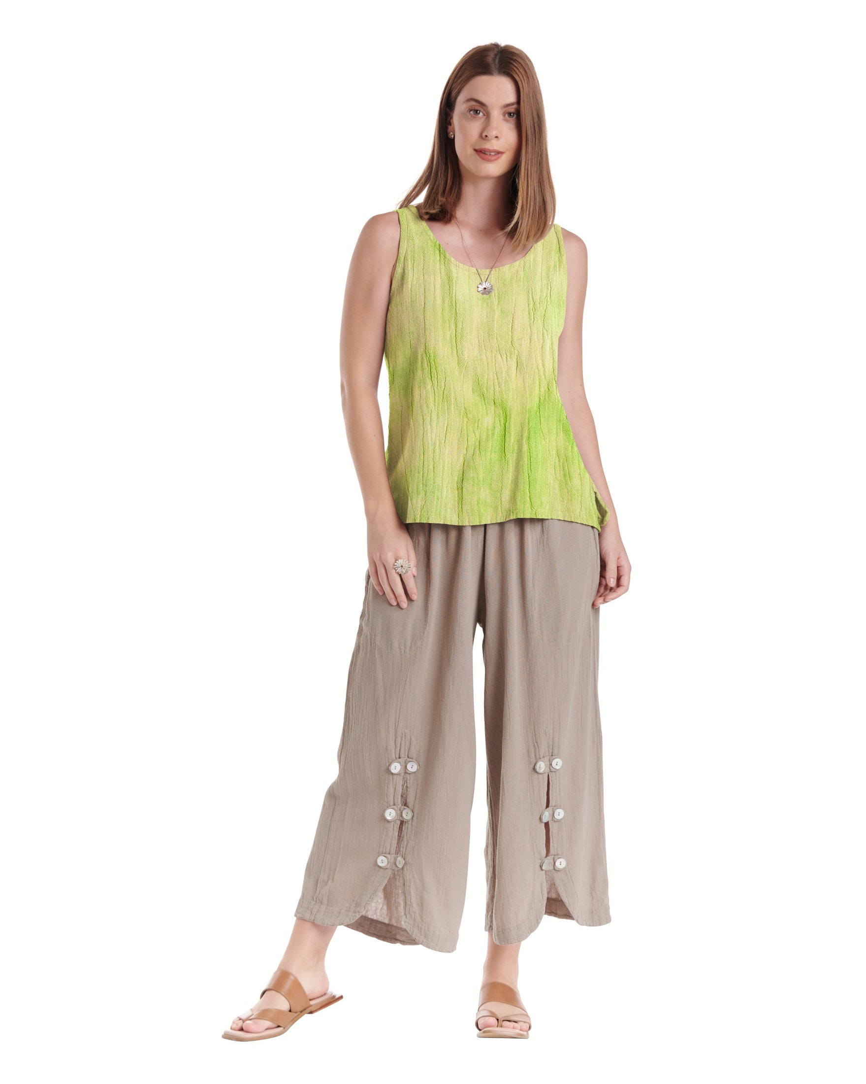 Tank Cotton Gauze Blouse-Oh My Gauze