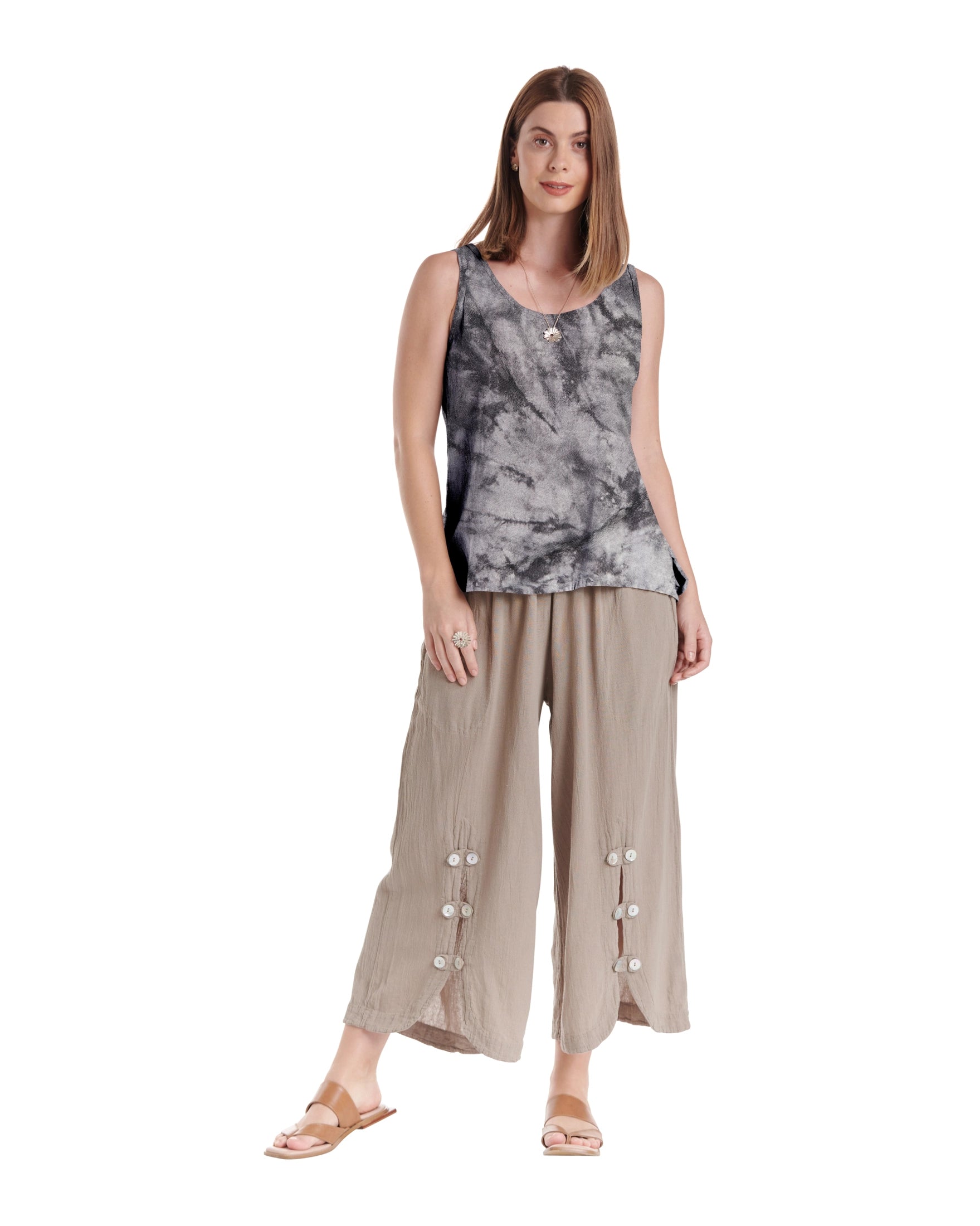 Tank Cotton Gauze Blouse-Oh My Gauze